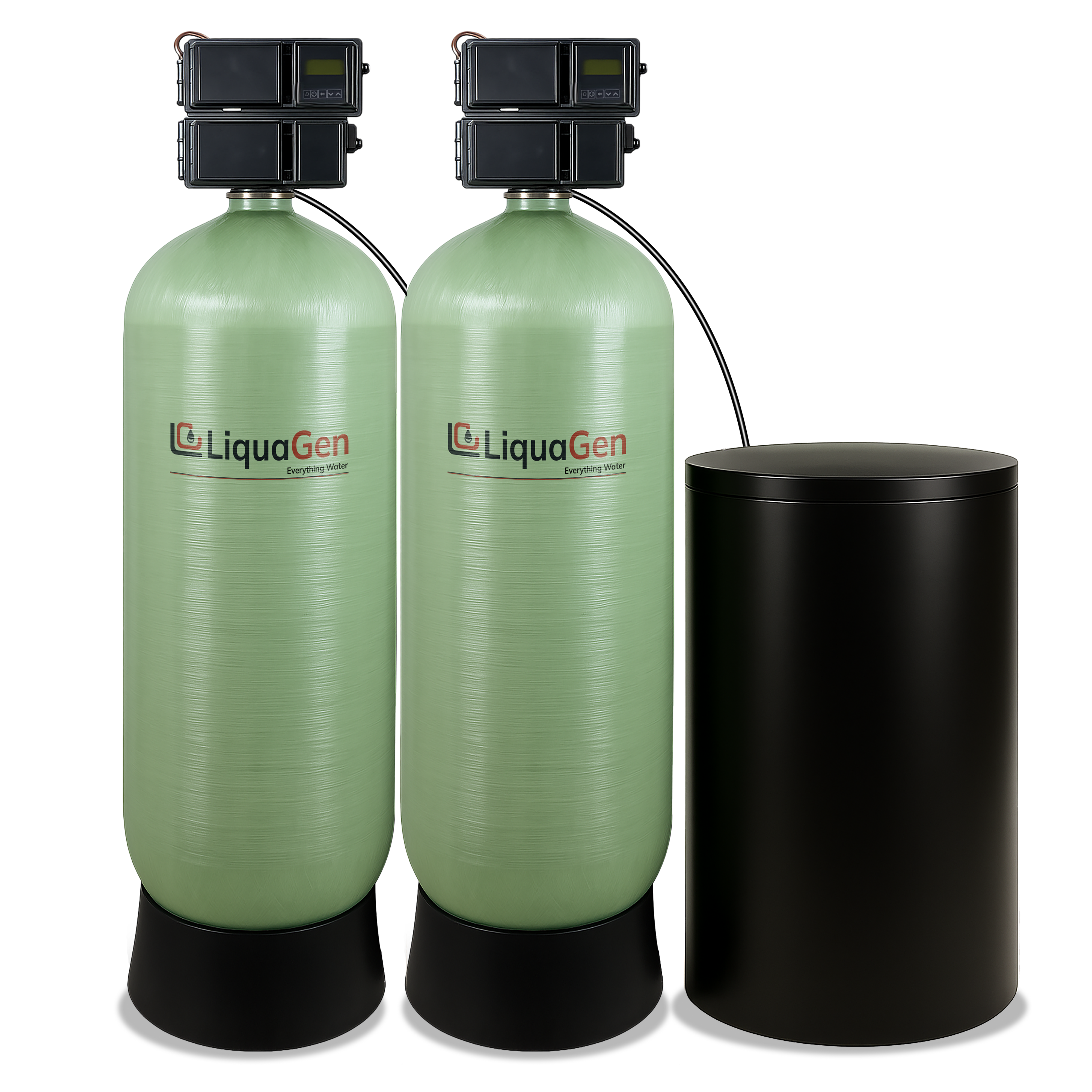 3" Dual Tank Commercial Water Softener - LiquaGen Water