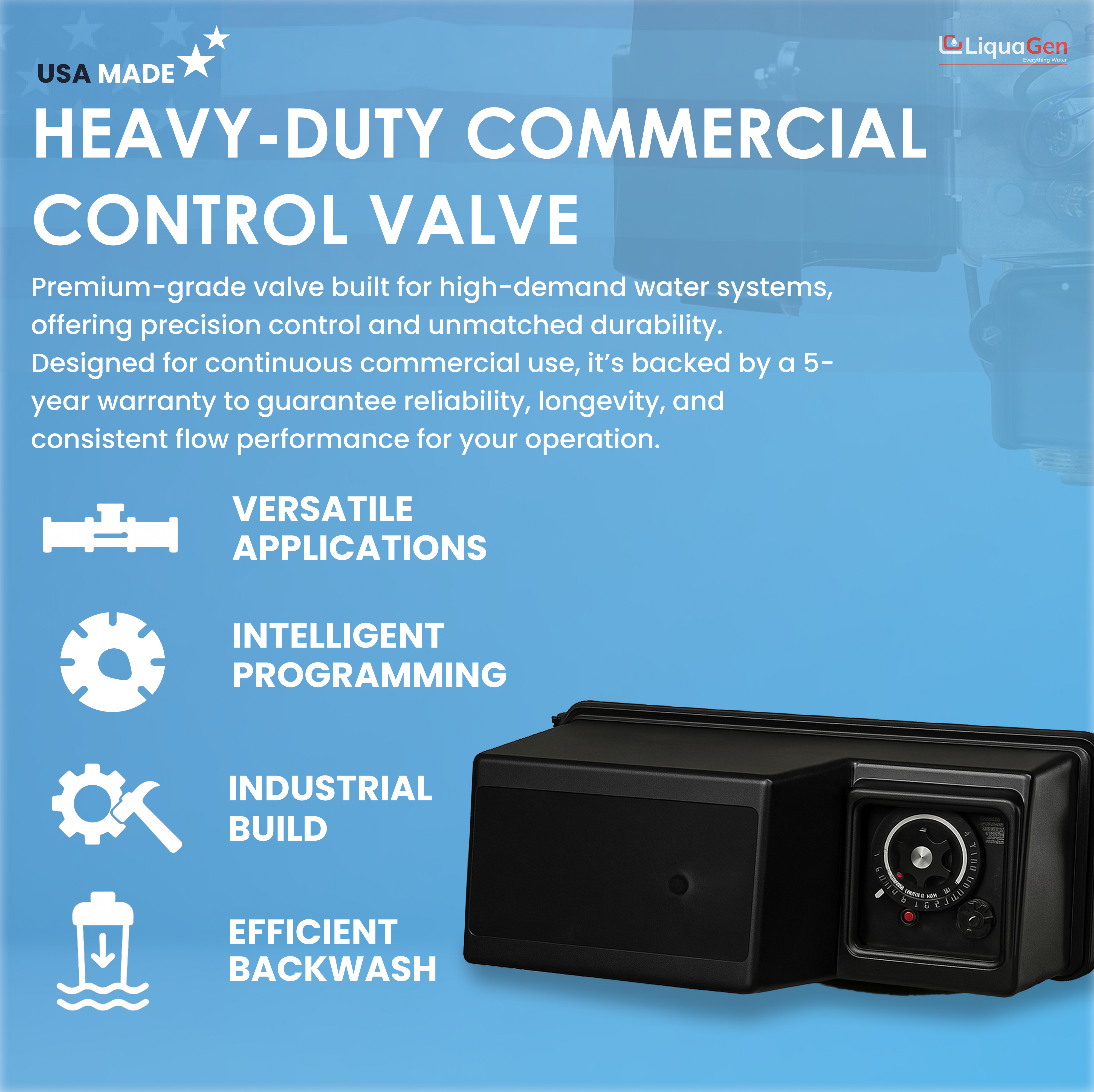 2" Commercial Sediment Filter | 56-125 GPM - LiquaGen Water