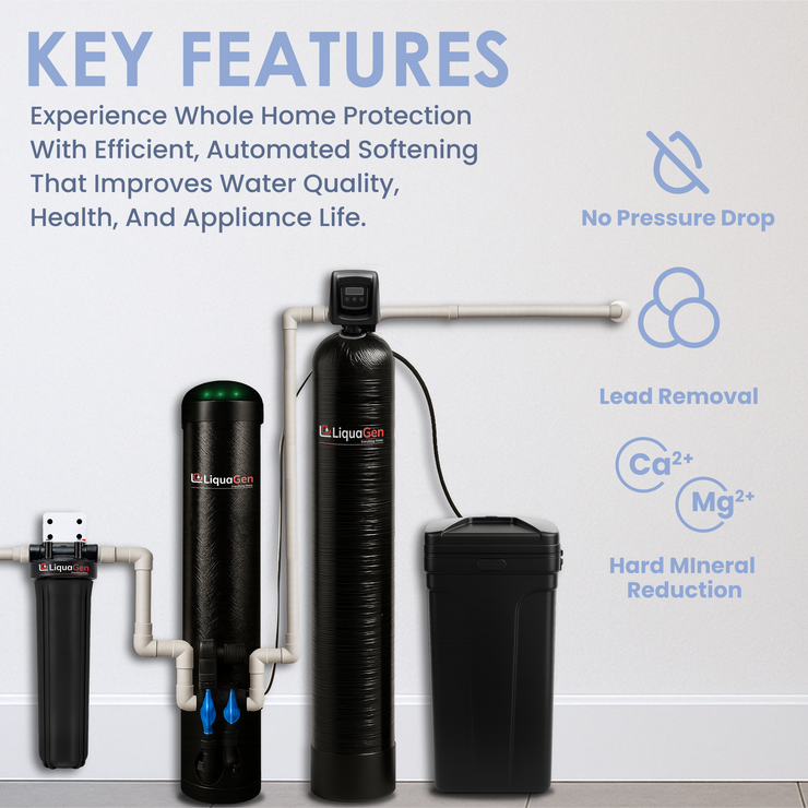 Lead, Cyst & PFOA/ PFOAs Removal + Salt Based Water Softener System