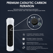2.5" x 10" Catalytic Carbon Filter Cartridge (Chlorine & Chloramine Reduction)