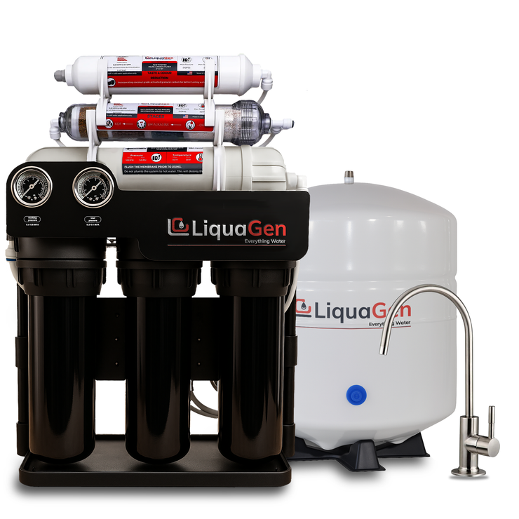Light Commercial Grade Reverse Osmosis Water Filtration System 400 GPD | 6 Stage RO + Booster Pump