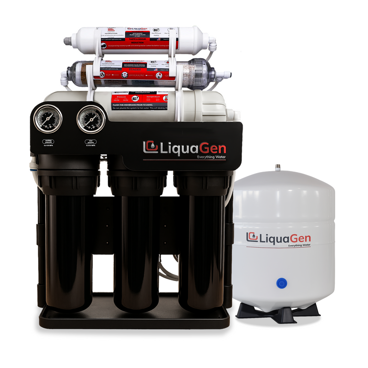 Light Commercial Grade Reverse Osmosis Water Filtration System 400 GPD | 6 Stage RO + Booster Pump