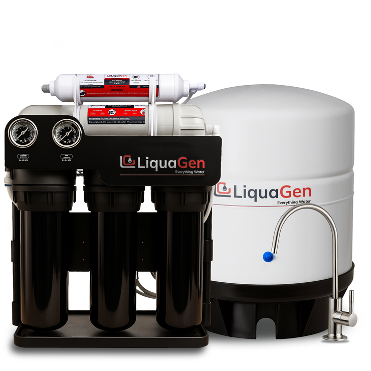Light Commercial Grade Reverse Osmosis Water Filtration System 400 GPD | 5 Stage RO + Booster Pump
