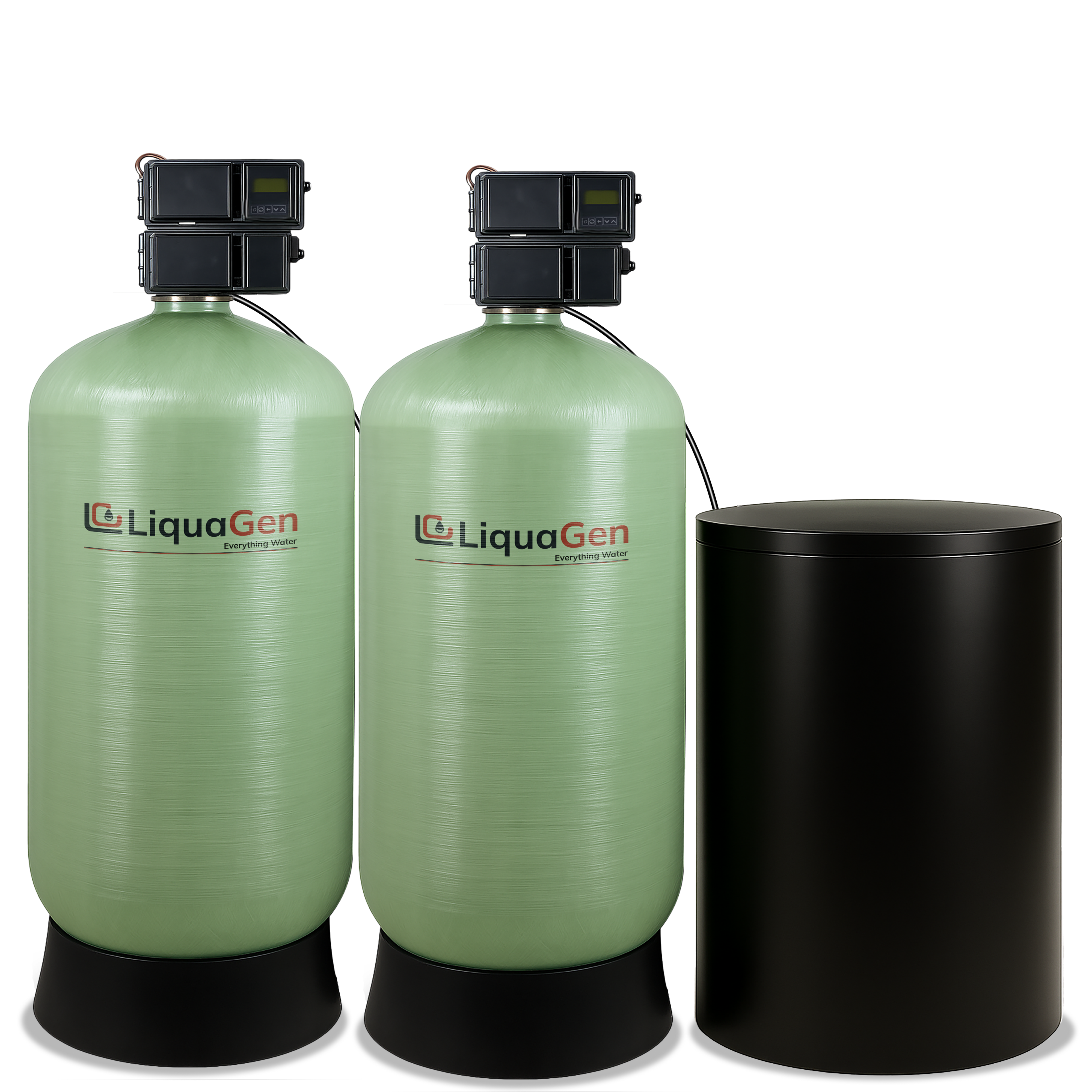 3" Dual Tank Commercial Water Softener - LiquaGen Water