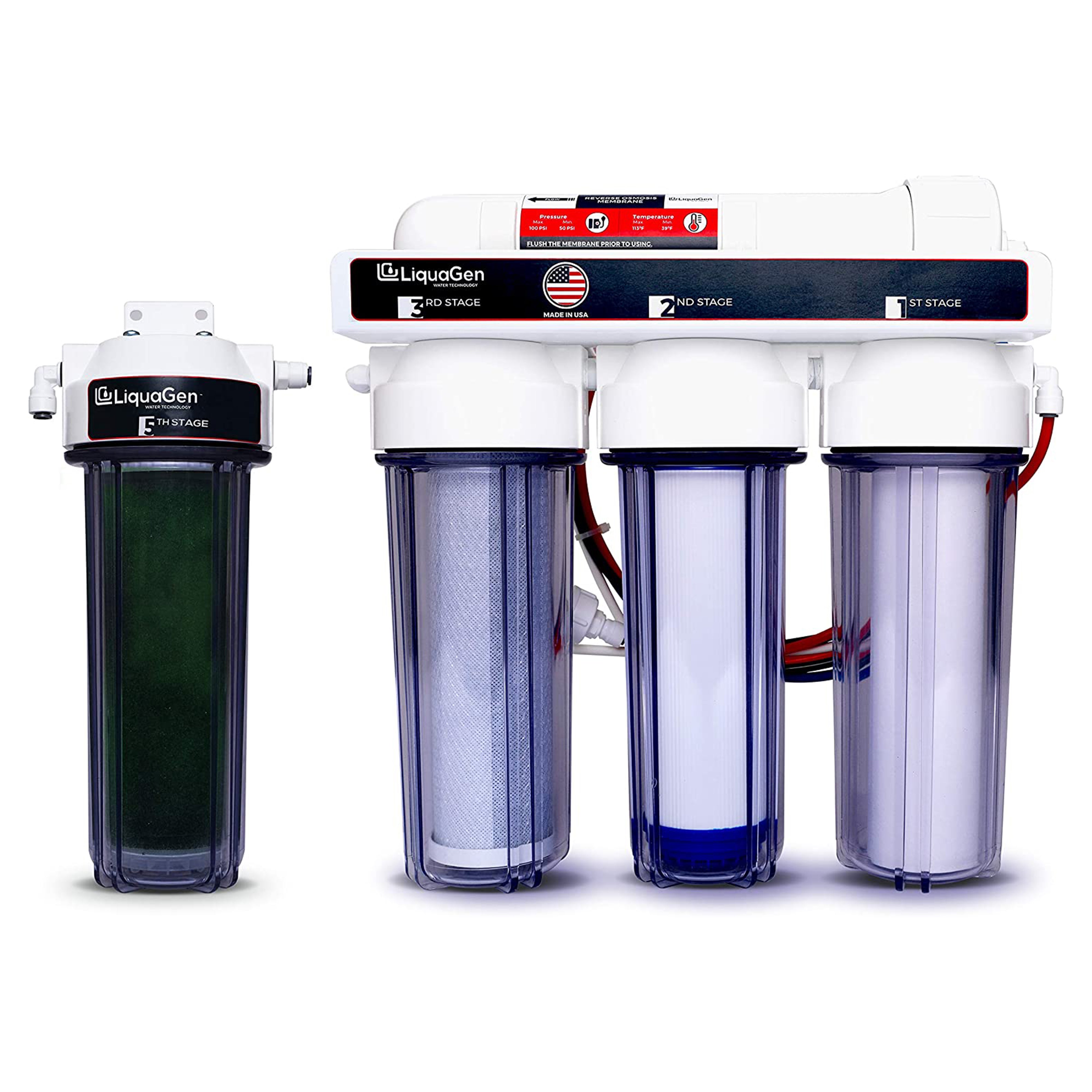 5 Stage Premium 75 GPD RO/DI Water System
