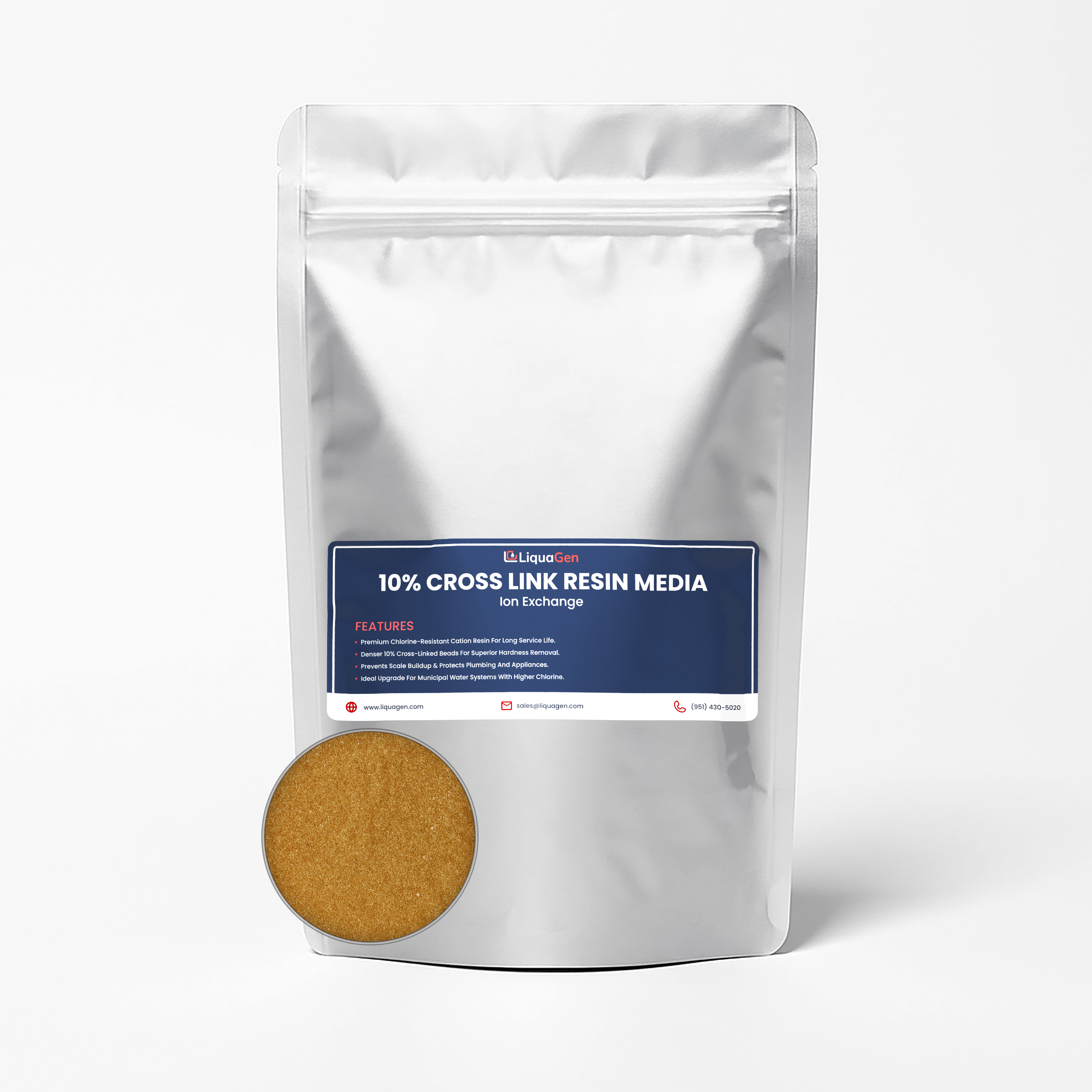 5 lbs 10% Cross-Link Ion Exchange Resin – Replacement Media for Water Softeners