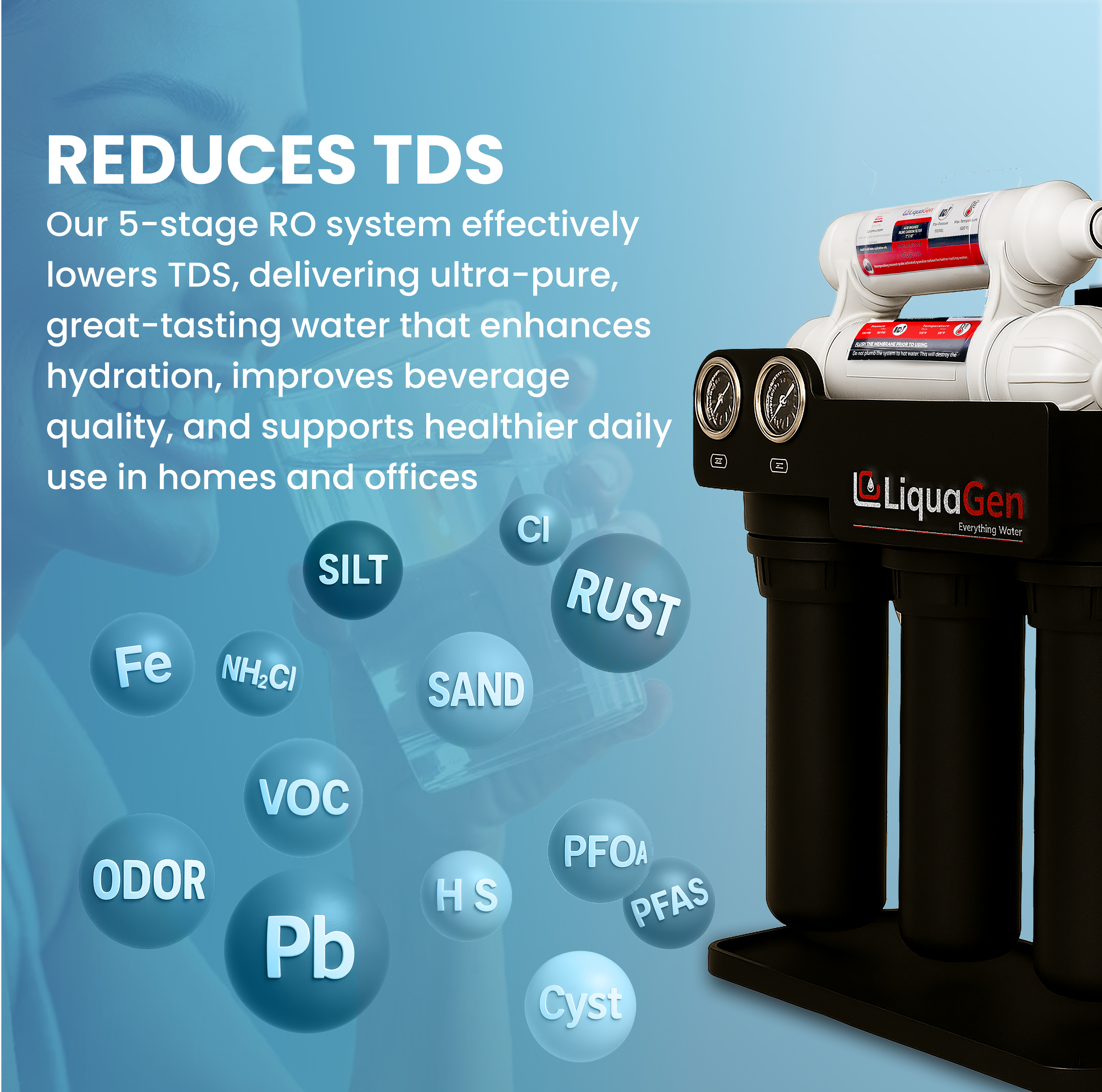 Light Commercial Grade Reverse Osmosis Water Filtration System 200 GPD | 5 Stage RO + Booster Pump