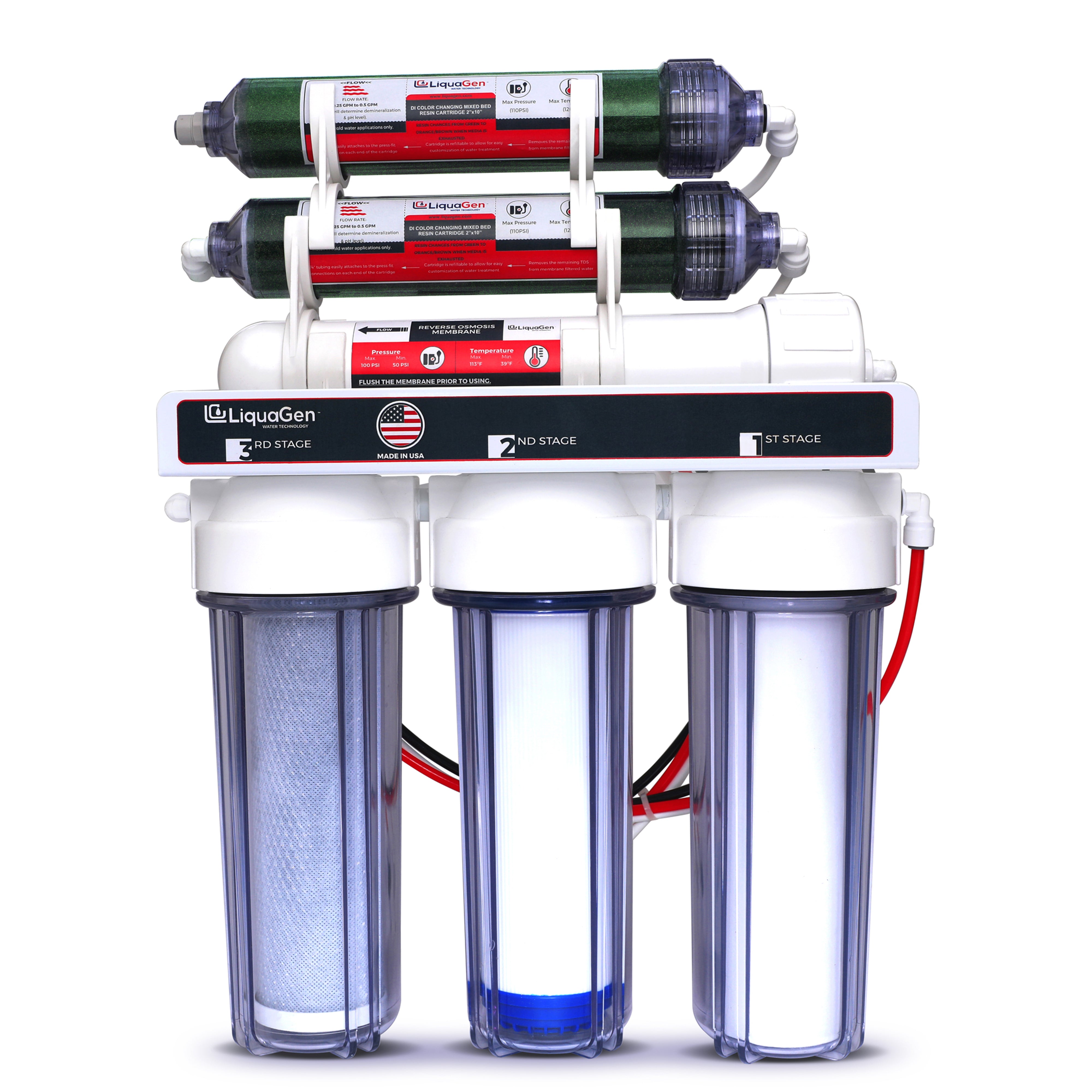 6 Stage Elementary 75 GPD RO/DI Water Filter System