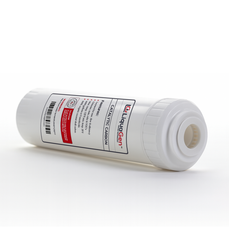 2.5" x 10" Catalytic Carbon Filter Cartridge (Chlorine & Chloramine Reduction)