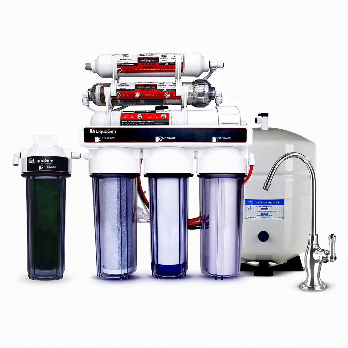 Anti Rodi 7 Stage Under-Sink RODI + Anti-oxidant, pH Booster, -ORP Drinking Wate
