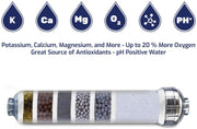 Antioxidant pH Mineral Water Filter : Alkaline/ORP Negative/KDF 55 | Calcite Post Membrane for Reverse Osmosis Filtration- 2" x 10" | Made In USA | Replacement Water Filters - LiquaGen Water