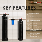 Salt-Free Water Conditioner & Descaler with Copper Zinc Filtration + Interceptor