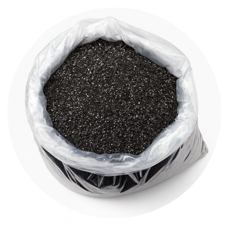 Granular Activated Coconut Shell Carbon (GAC) Media – 1 Cubic Foot | 8x30 Mesh