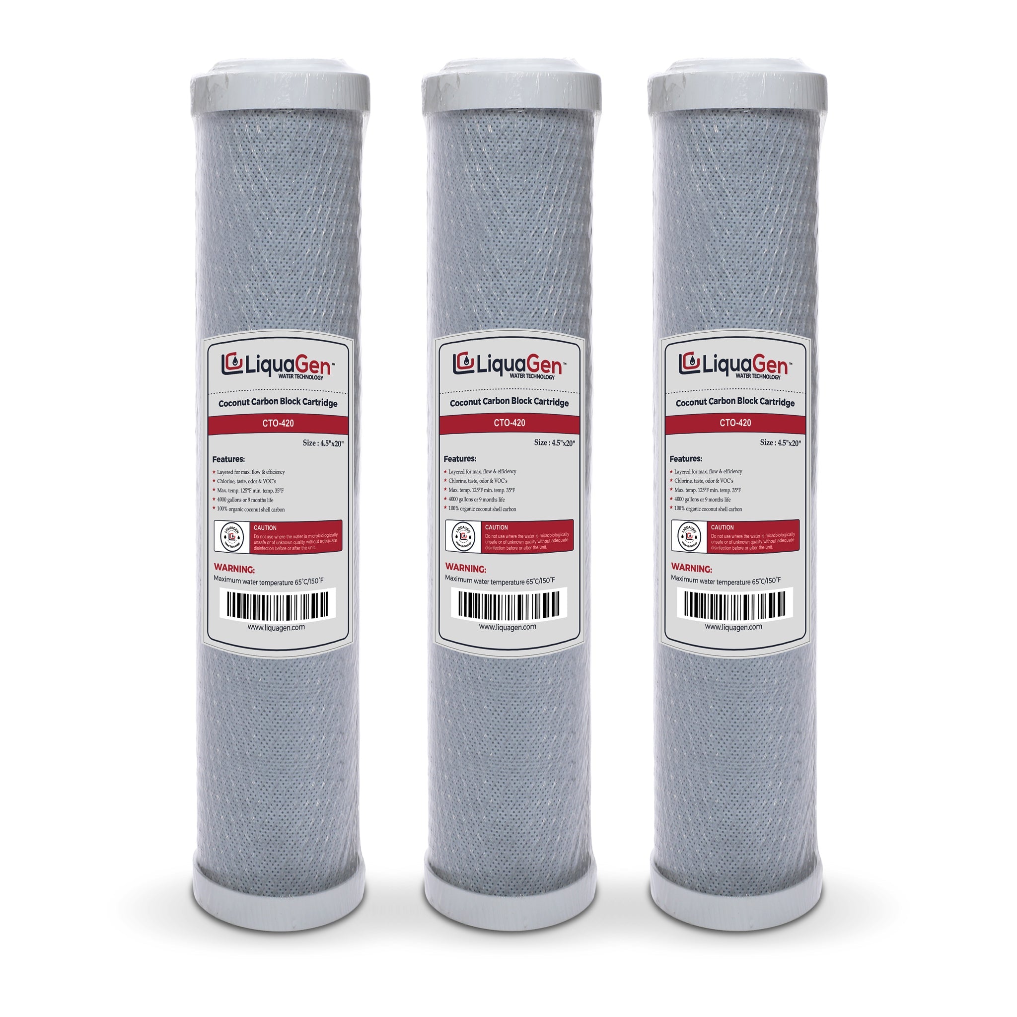 5 Micron 4.5" X 20" Carbon Block