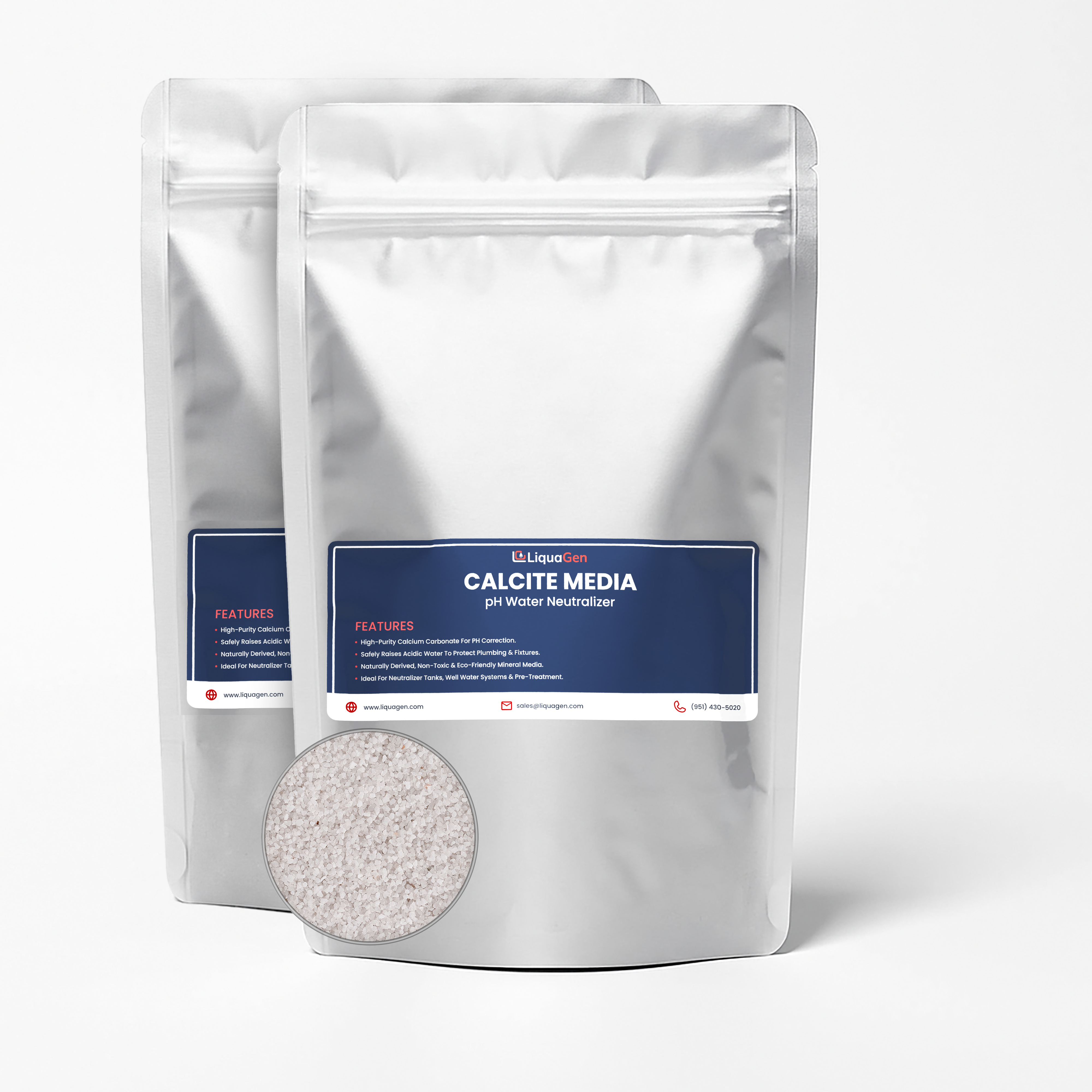 Calcite Media – 10 lbs | Calcium Carbonate Mineral for pH Correction & Acid Neutralization