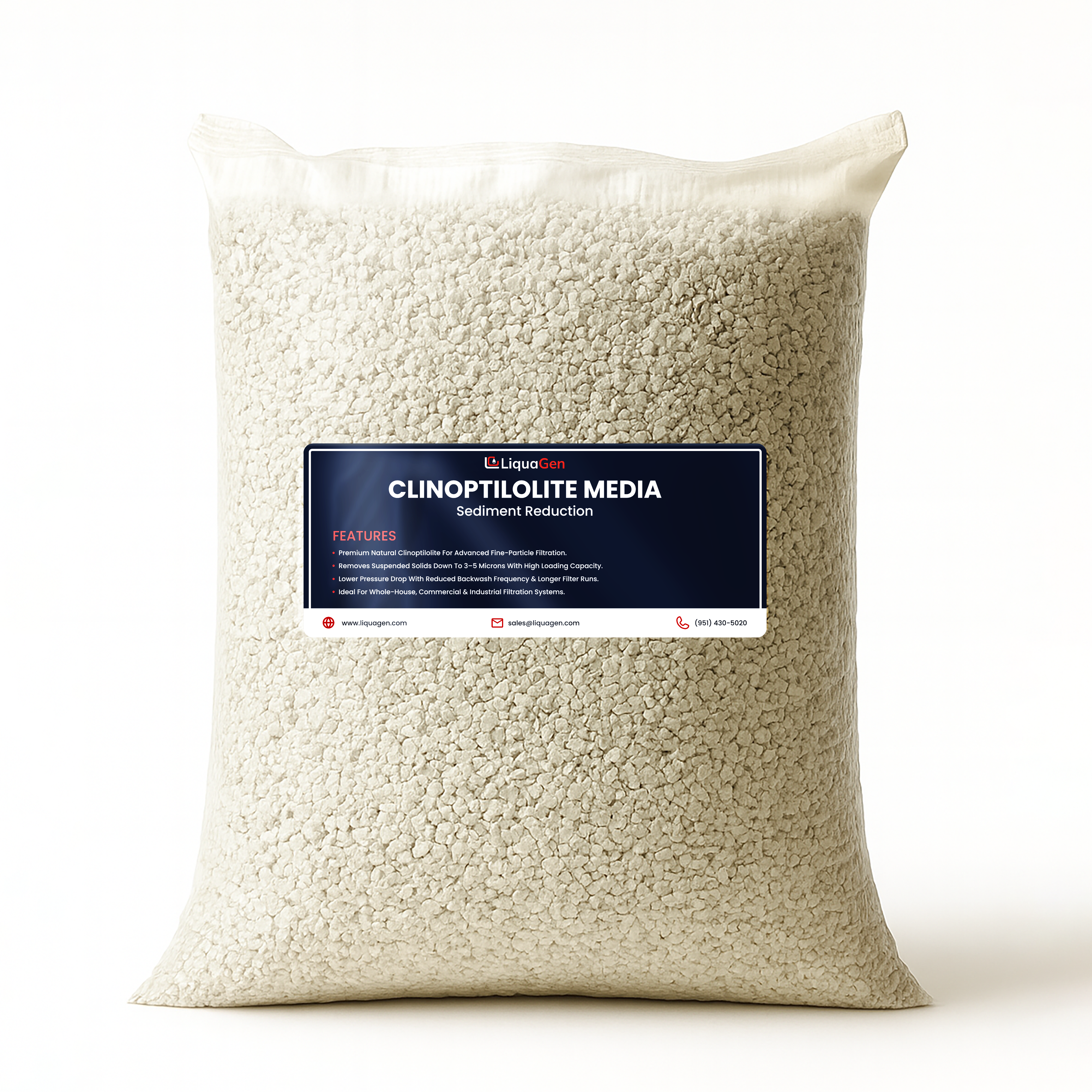 Clinoptilolite Sediment Filtration Media – 1/2 cu. ft.