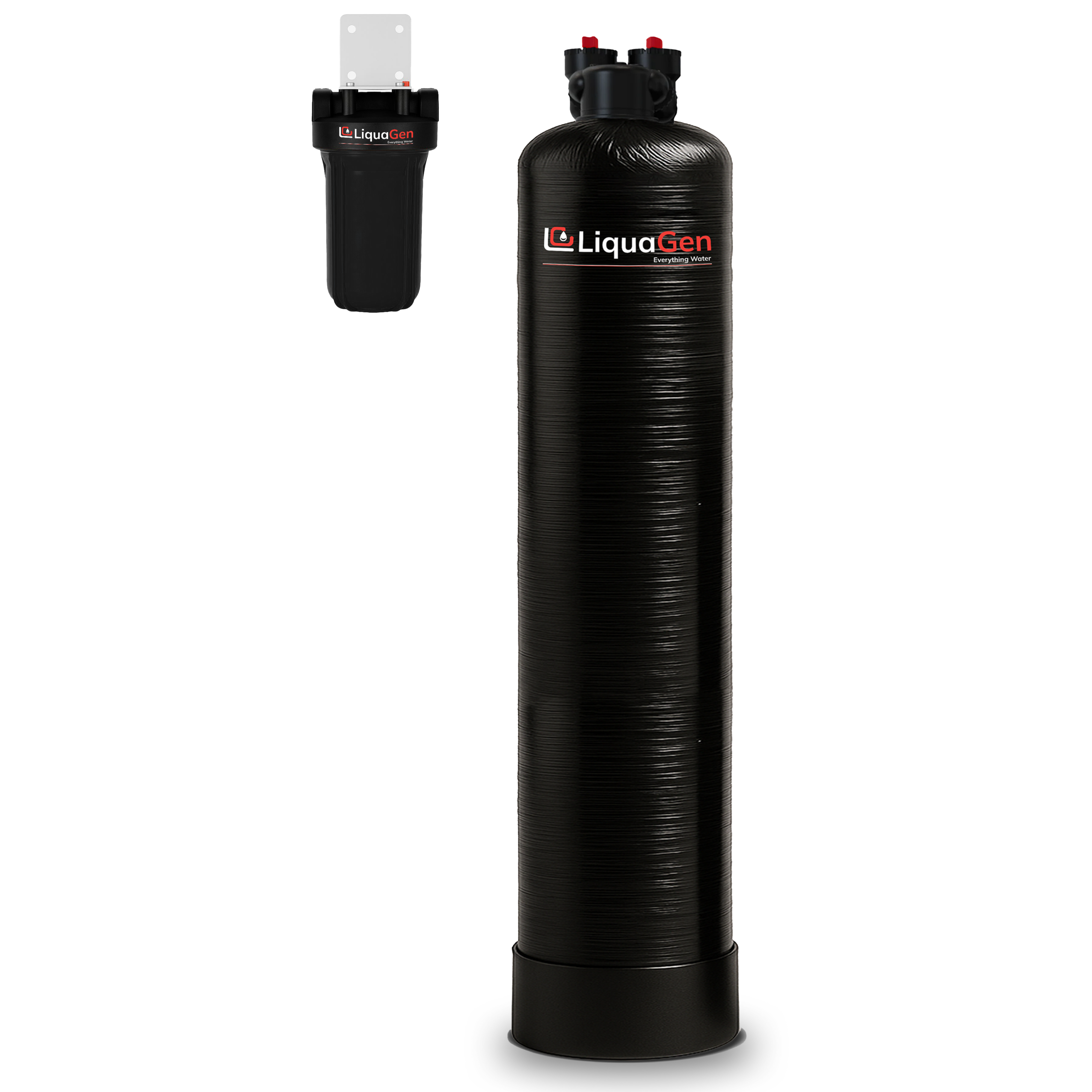 Salt-Free Water Conditioner (Softener Alternative) + Copper Zinc Pre-Filter - LiquaGen Water