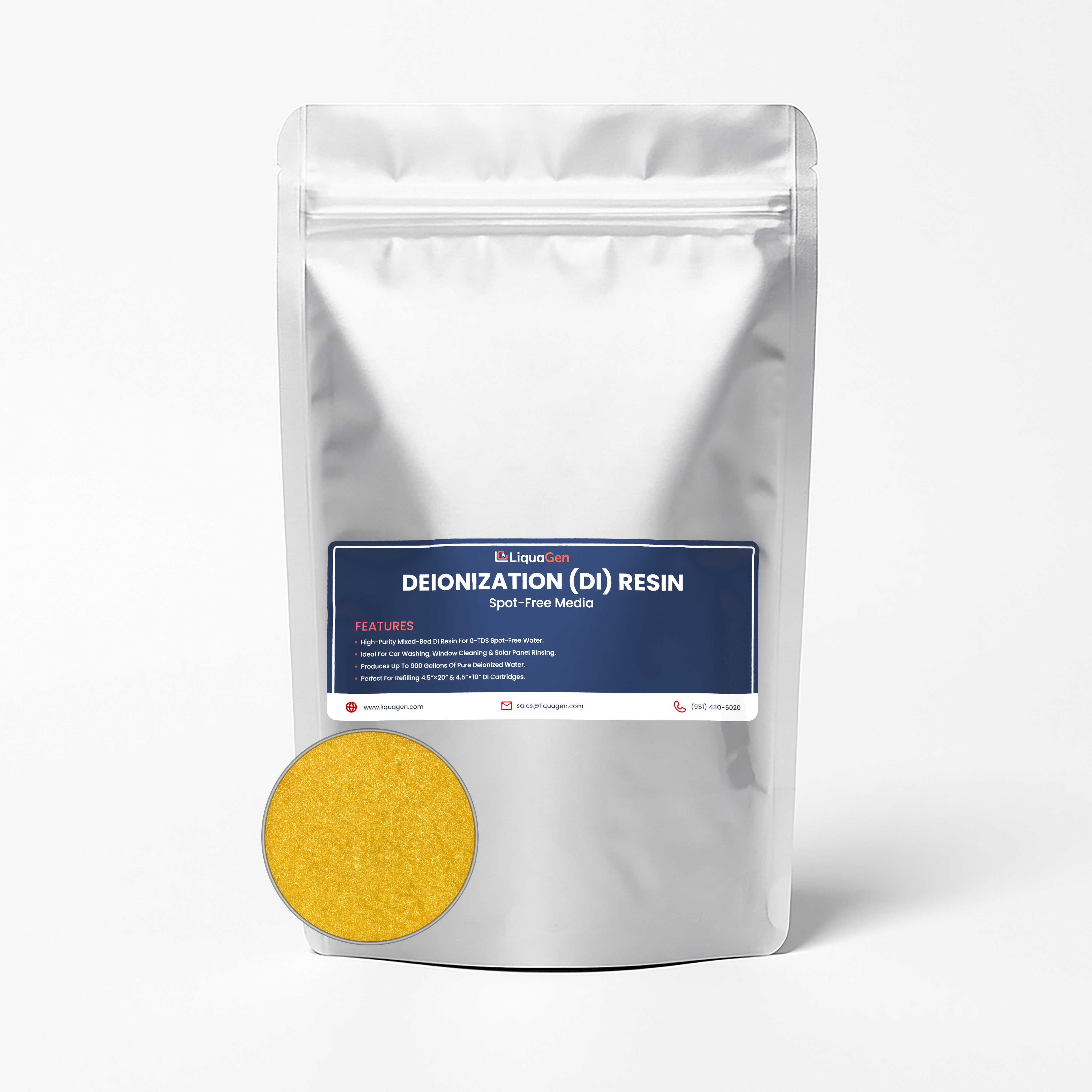 Single-Stage 4.5" x 20" Spot-Free Rinse Resin Refill Kit – Replacement DI Media