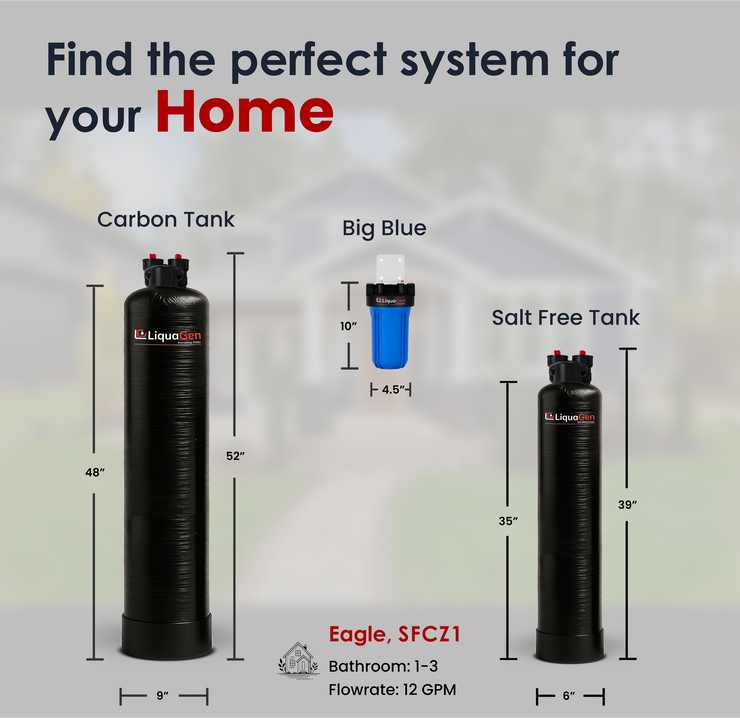 Salt-Free Water Conditioner & Descaler with Copper Zinc Filtration + Interceptor