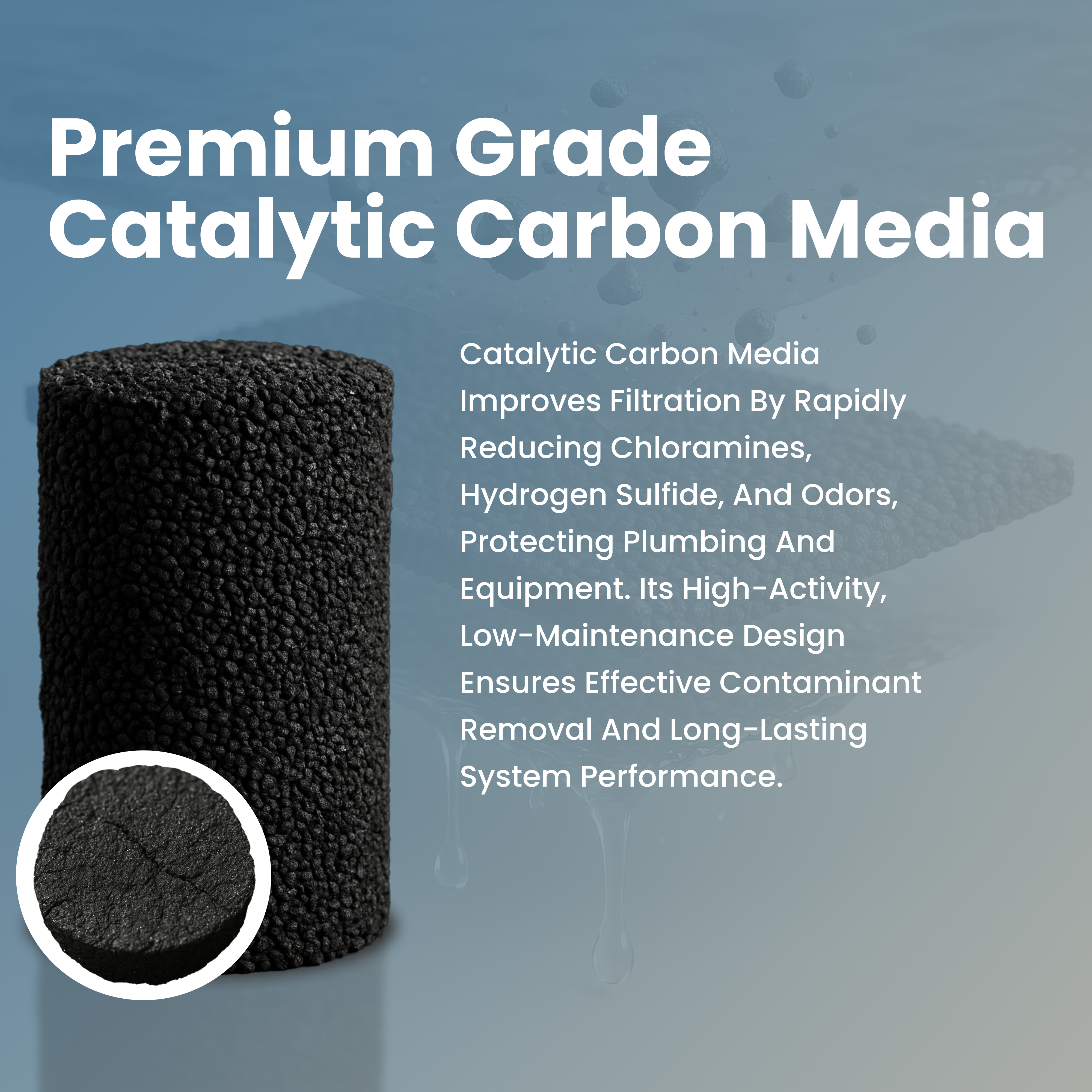 Coconut Shell Catalytic Carbon Media – 1 Cubic Foot | 12x40 Mesh