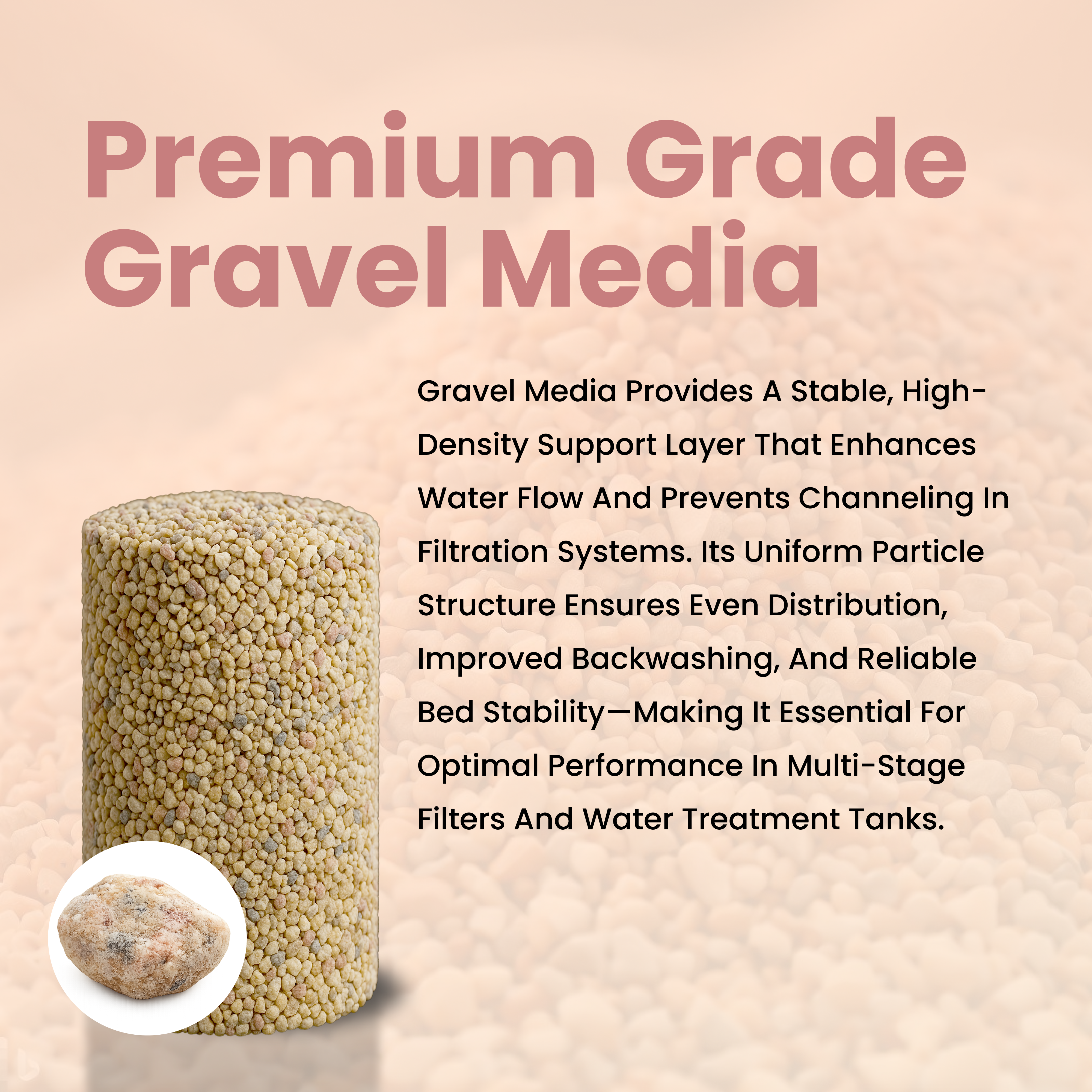 Replacement Gravel Underbed for Water Filters & Softeners – 10, 15, 20 & 50 lbs