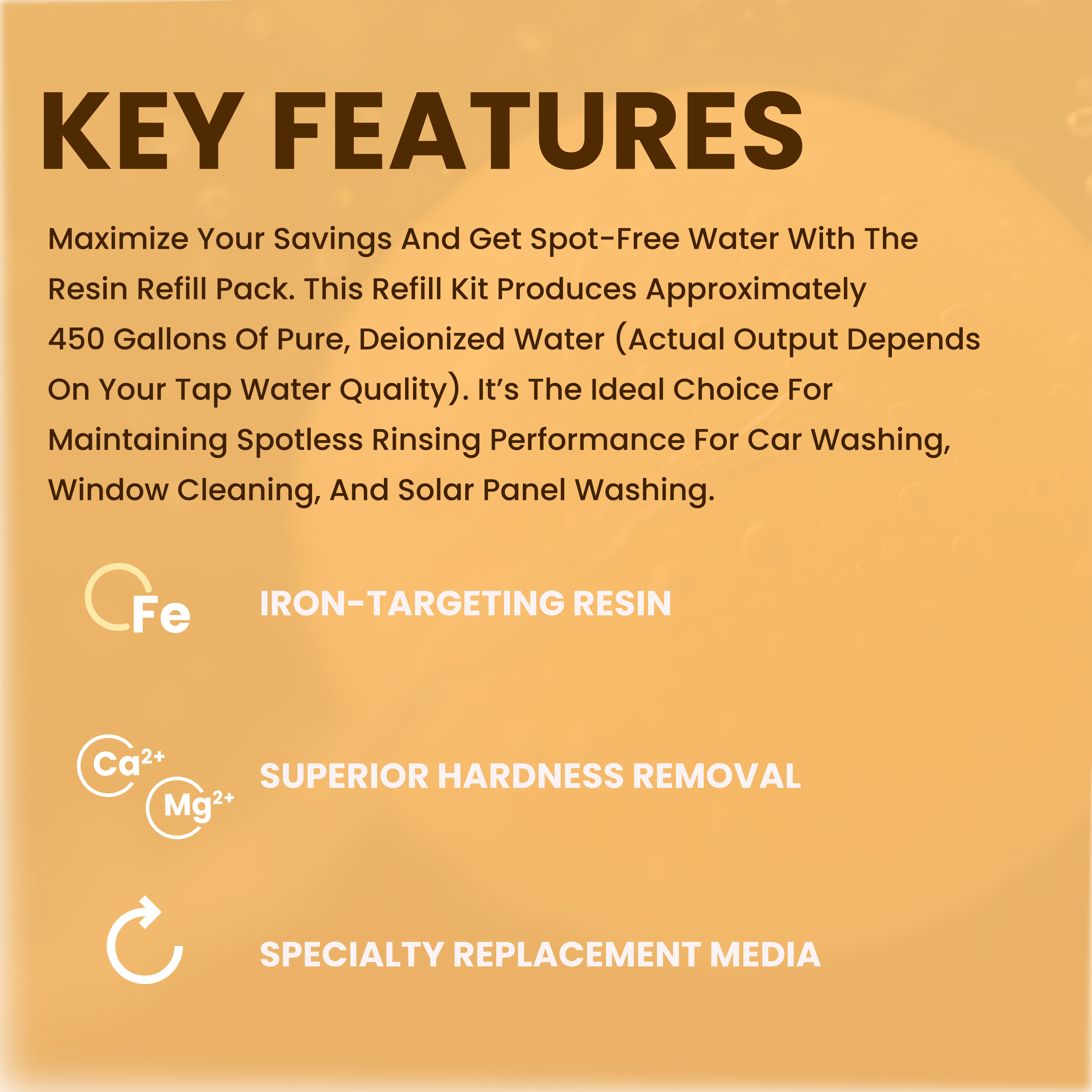 1 Cu.Ft. Fine Mesh Ion Exchange Resin – Replacement Media for Well Water & Iron Removal Softeners