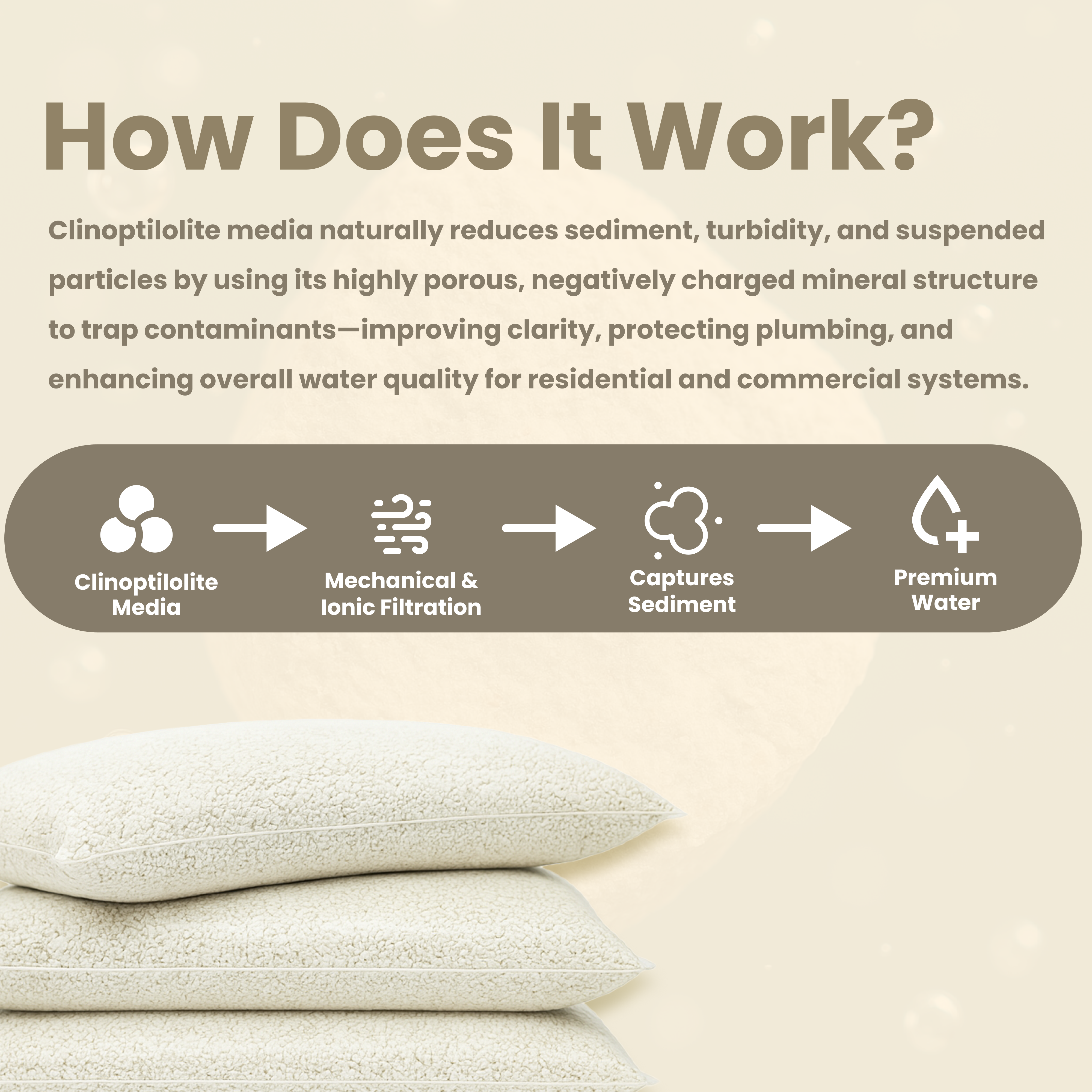 Clinoptilolite Sediment Filtration Media – 1/2 cu. ft.