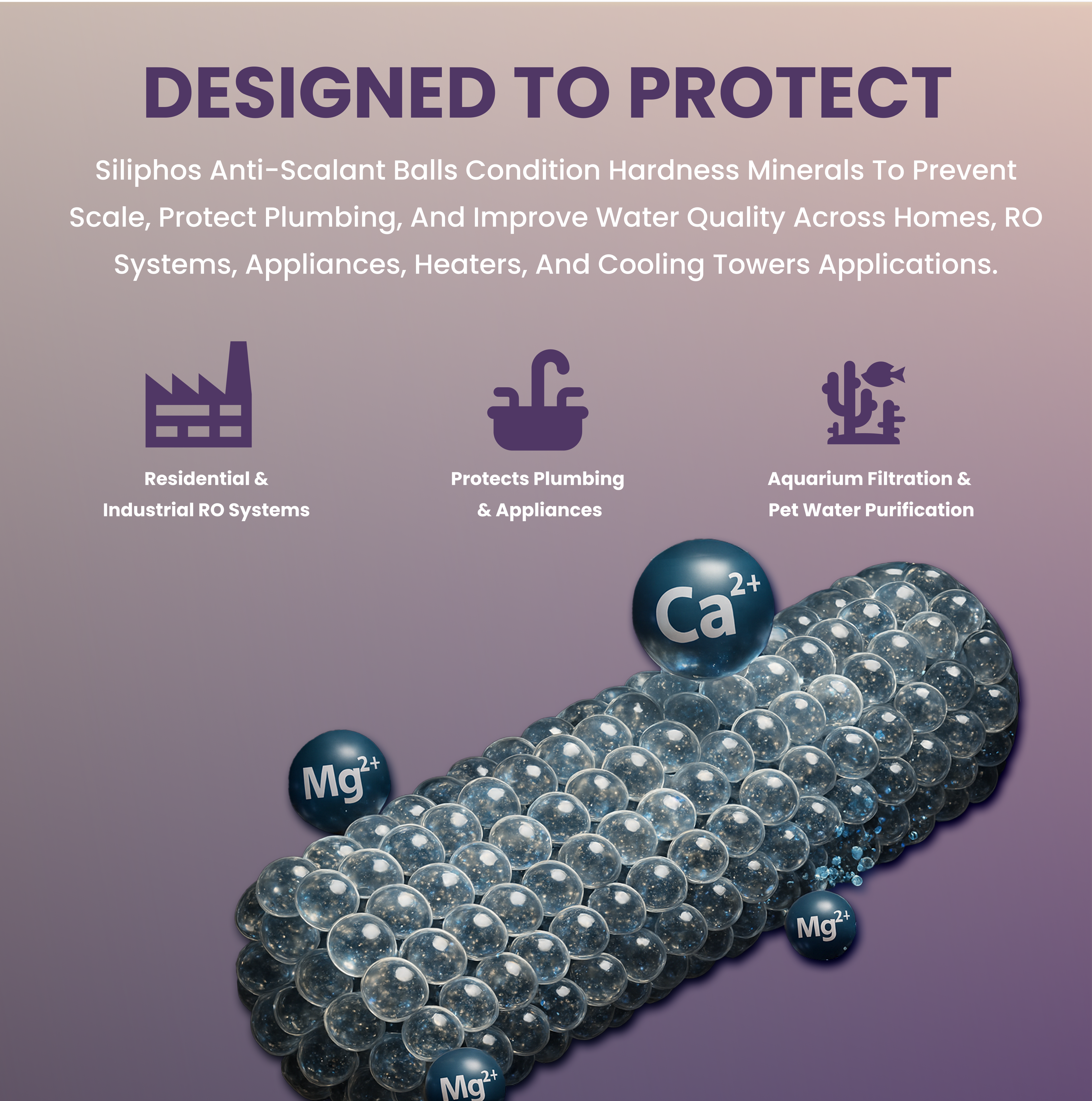 Antiscalant Balls for Hard Water – Siliphos Phosphate Beads for Scale Prevention