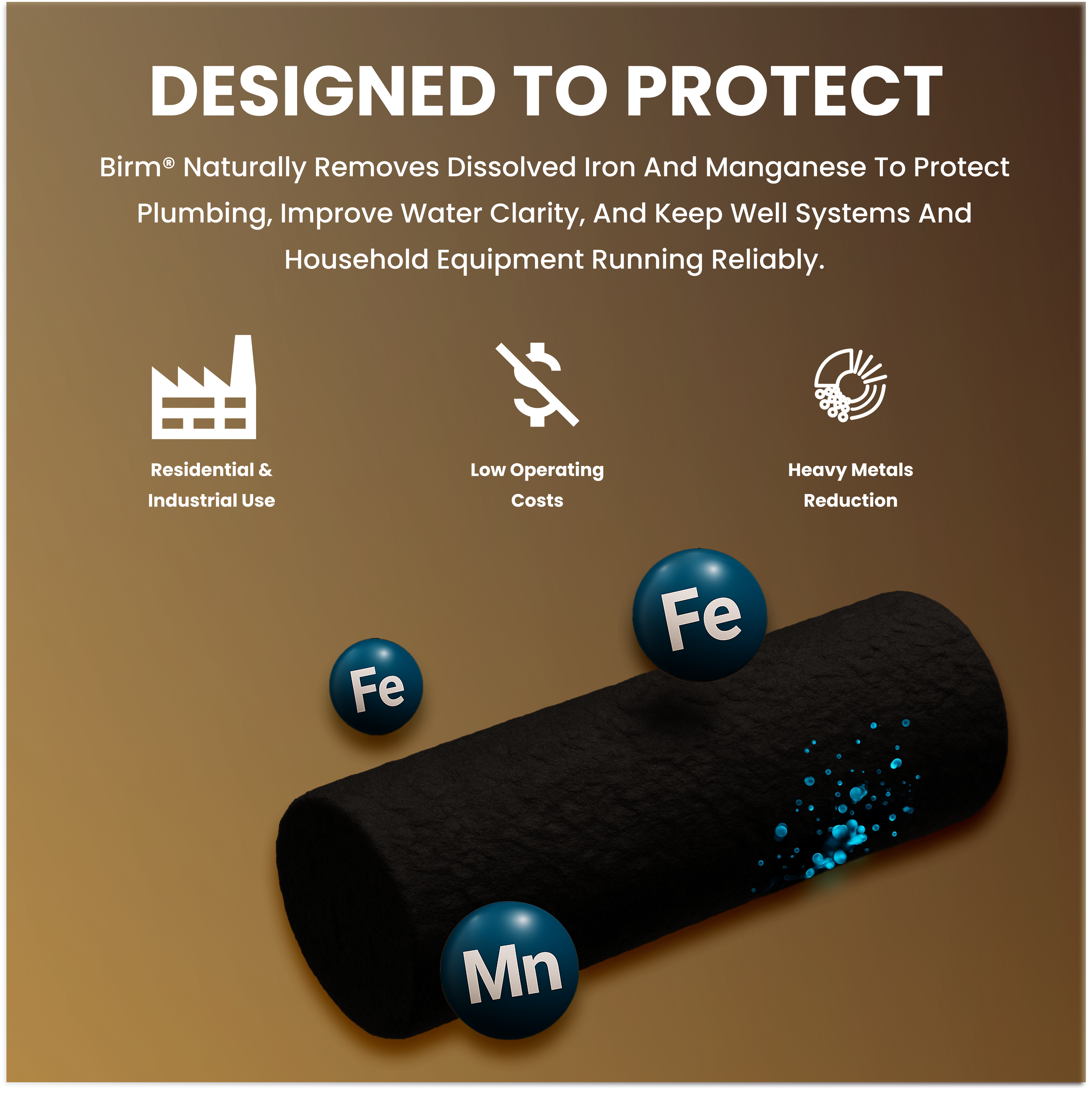 Birm Media 1/2 Cu. Ft. – Iron & Manganese Removal