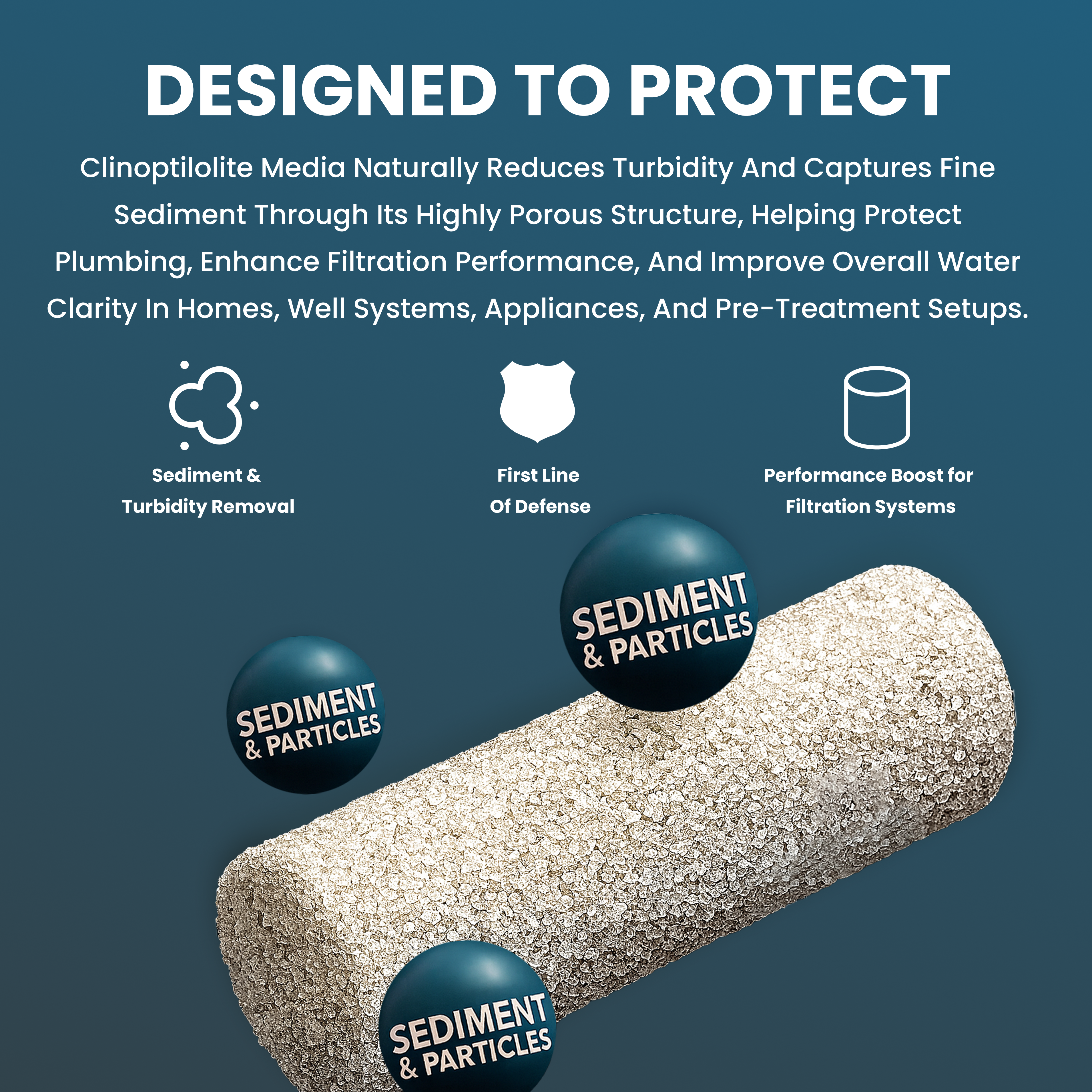 Clinoptilolite Sediment Filtration Media – 1/2 cu. ft.