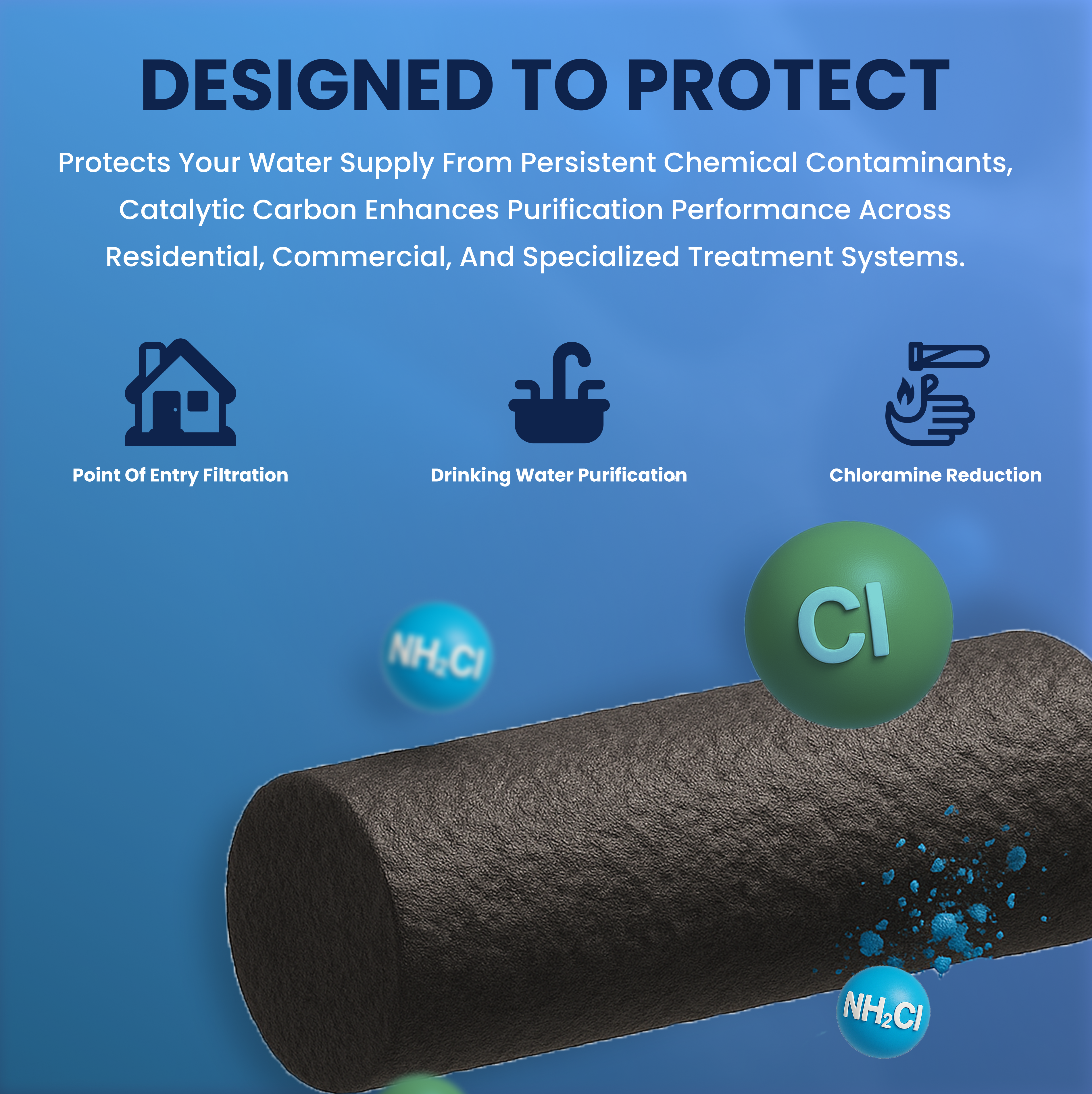 Coconut Shell Catalytic Carbon Media – 2 to 10 lbs | 12x40 Mesh