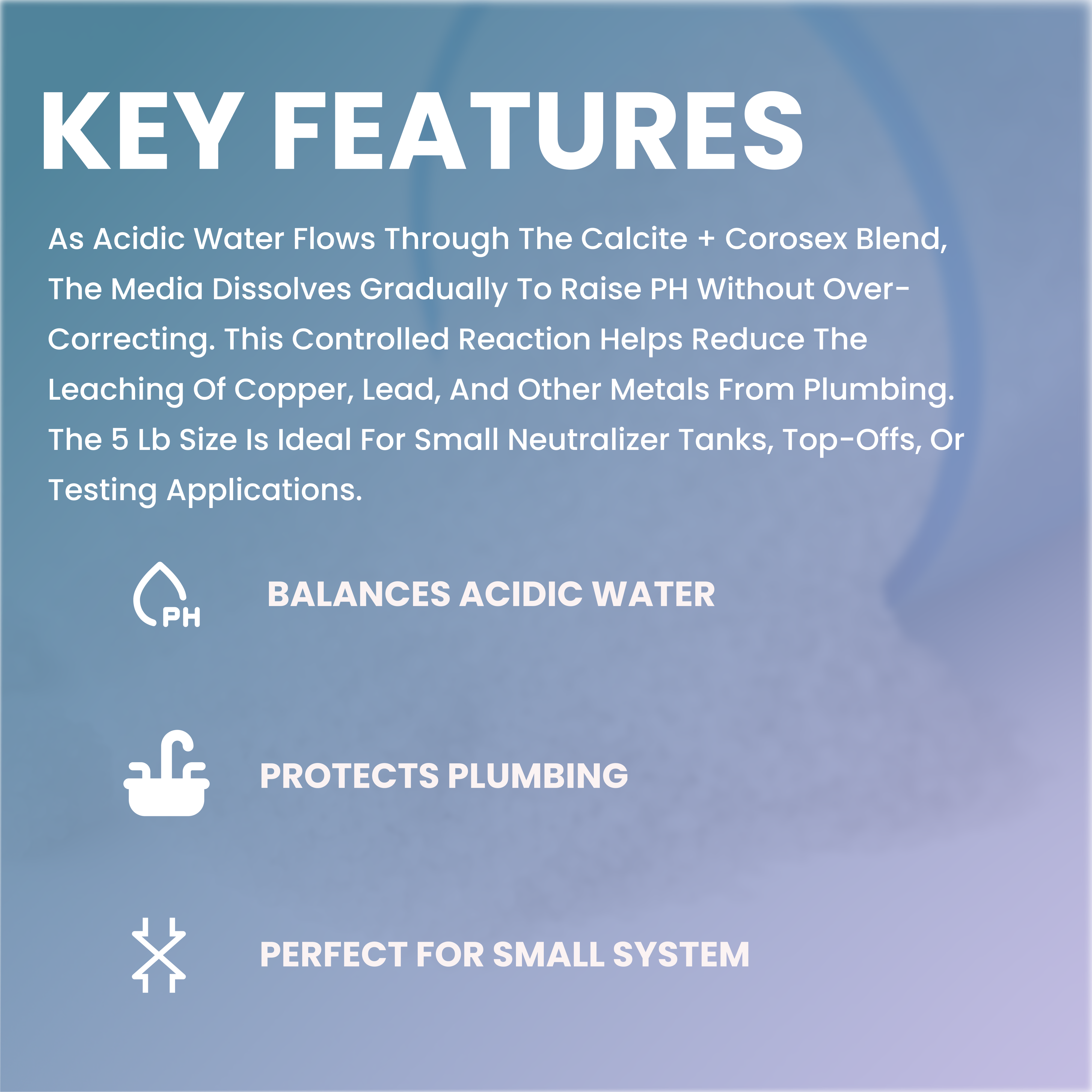 Calcite & Corosex Acid Neutralizing Media – Calcium Carbonate Blend for pH Correction & Well Water Treatment