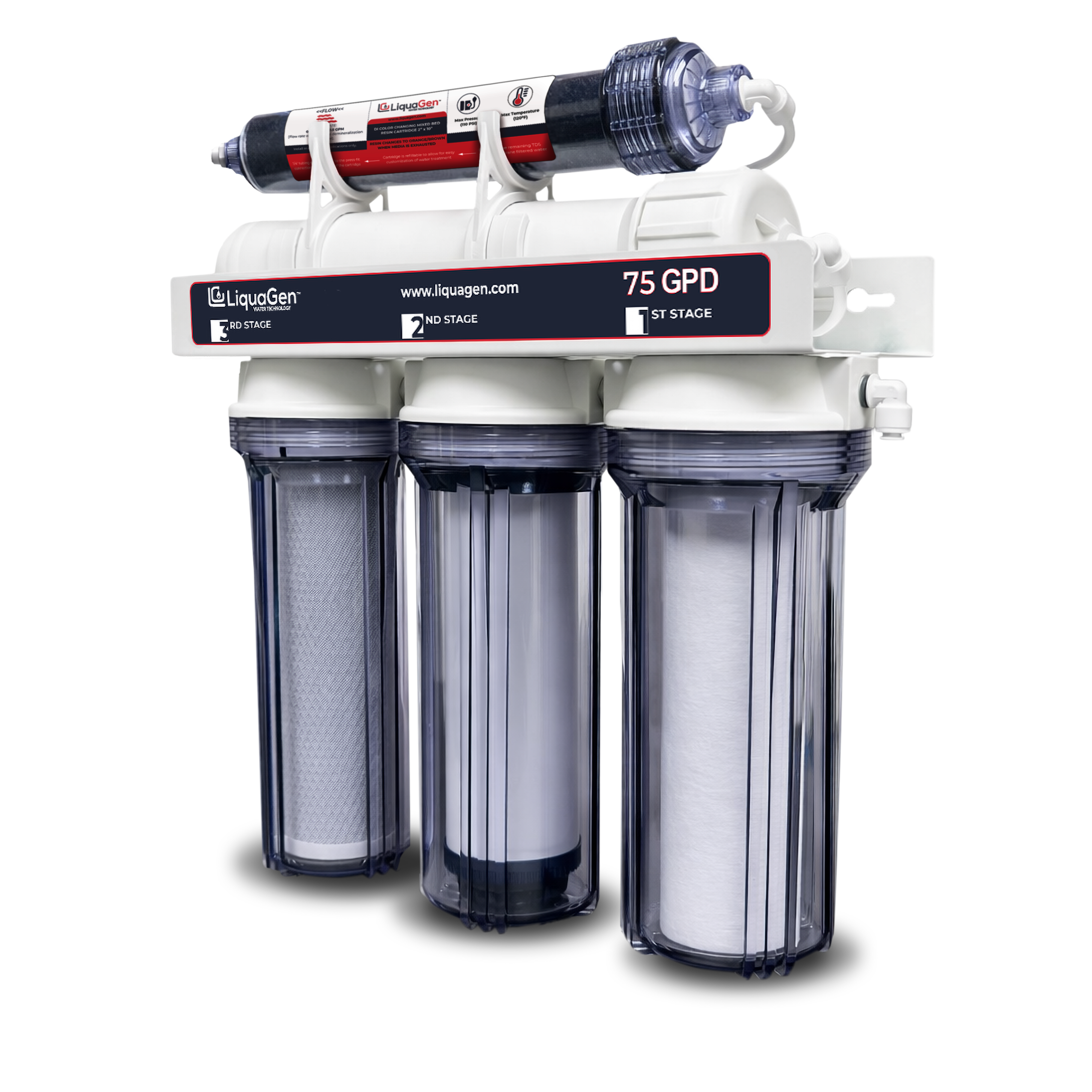 5 Stage Elementary 75 GPD RO/DI Water System