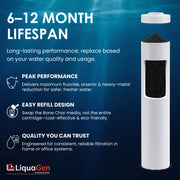 4.5" x 20" Bone Char Filter Cartridge (Flouride Reduction)