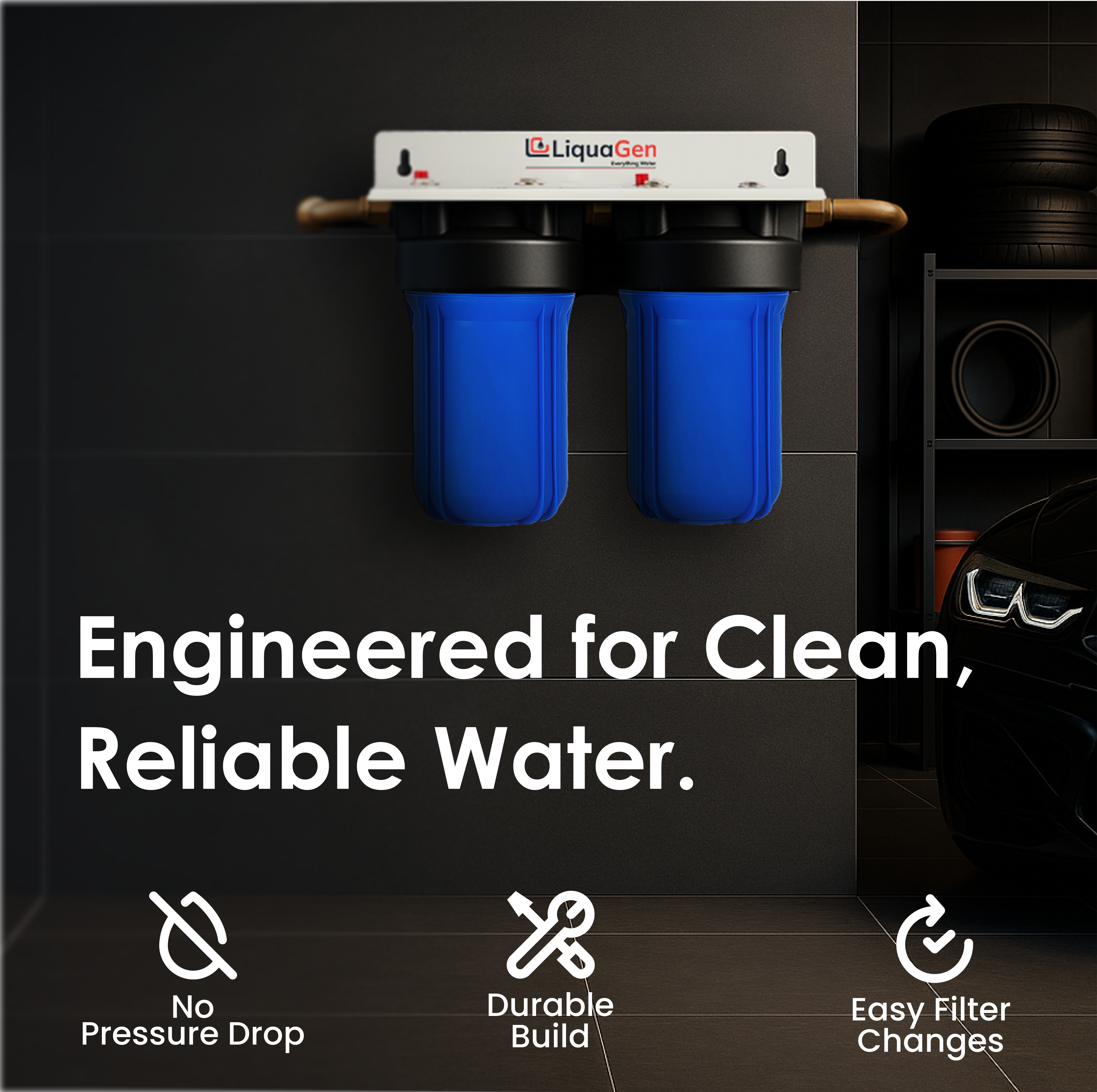 2-Stage Whole House Chlorine & Heavy Metal Reduction System