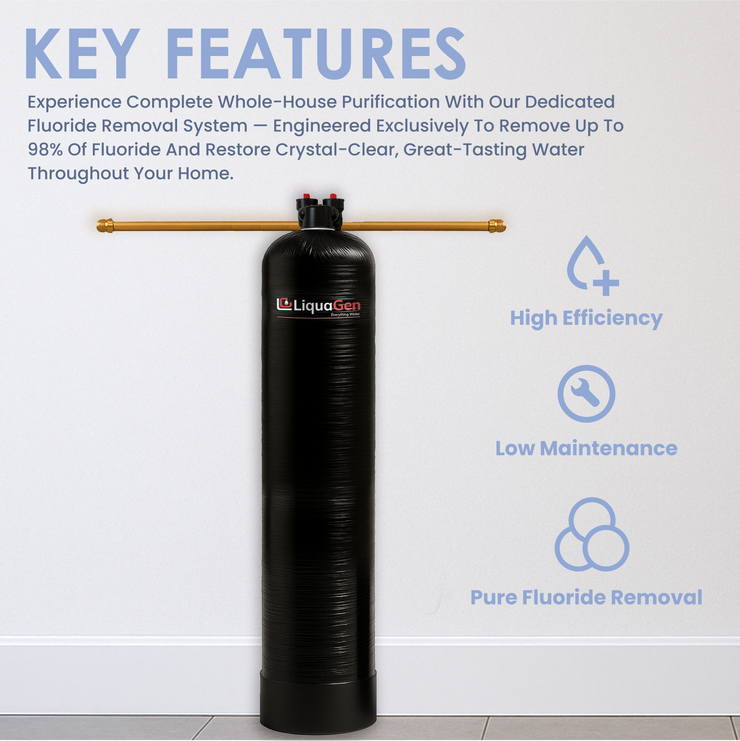 Upflow Fluoride Removal Filter System