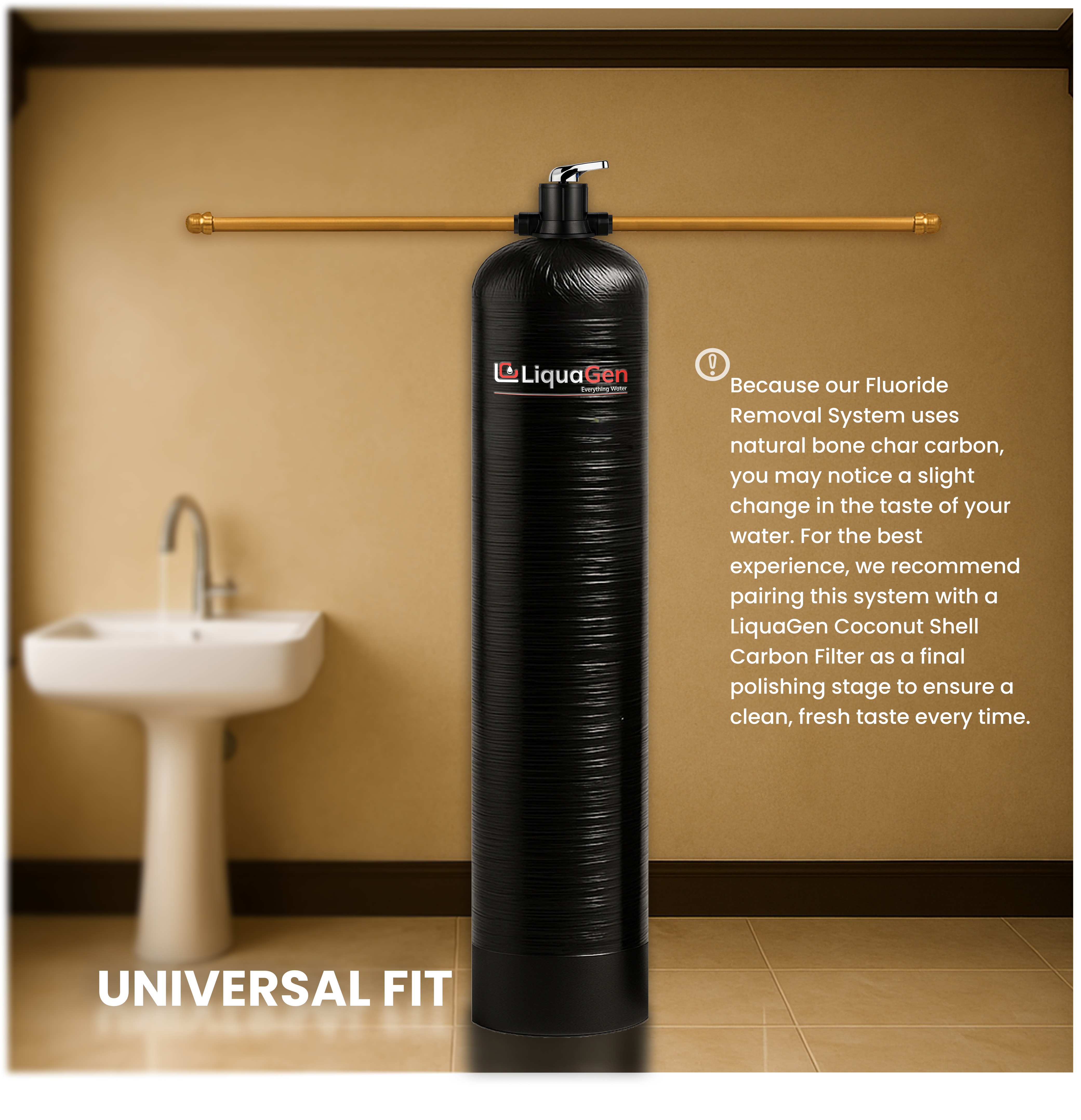 Manual Backwash Fluoride Removal Filter System - LiquaGen Water