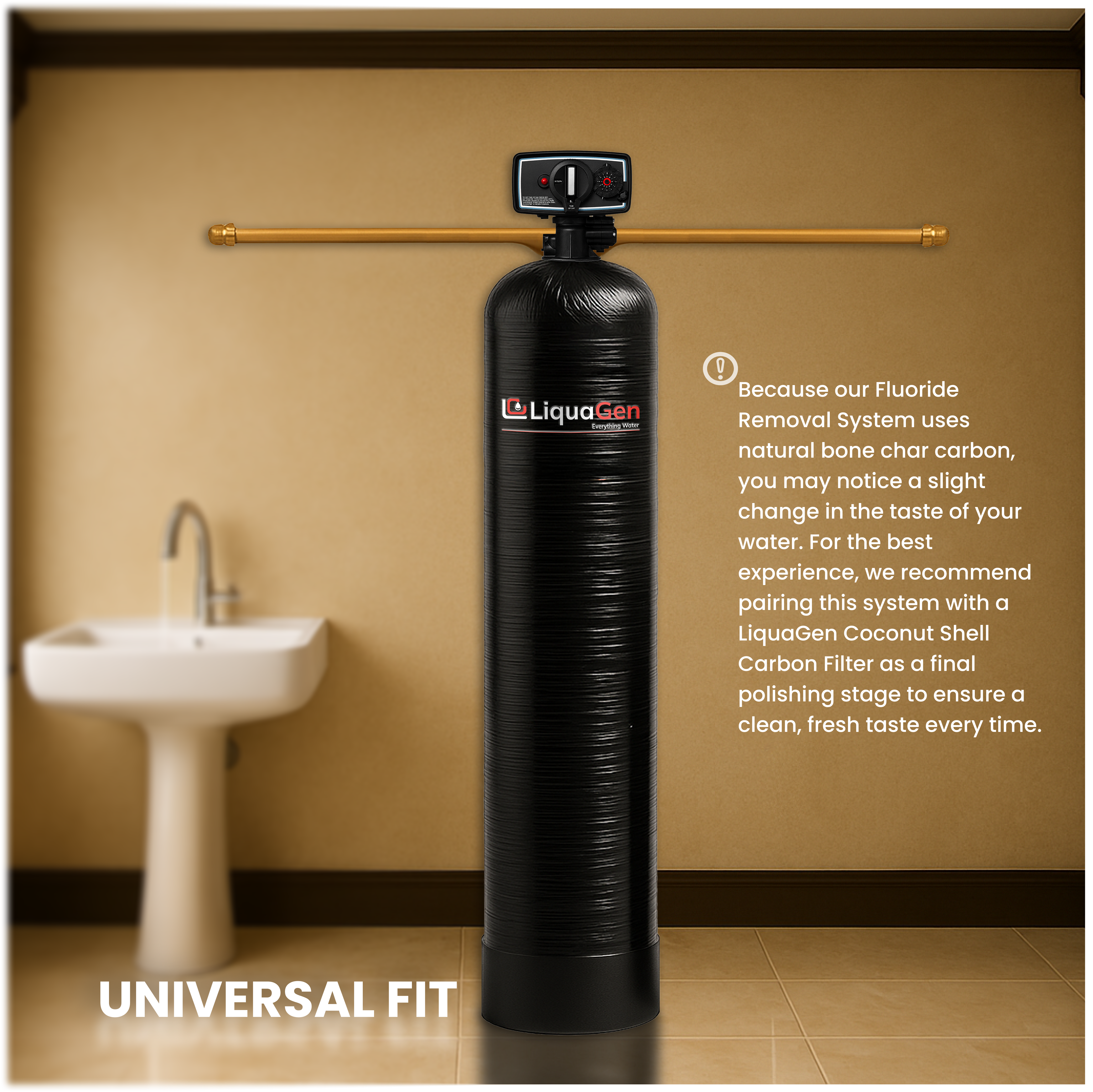 Metered Fluoride Removal Filter System - LiquaGen Water