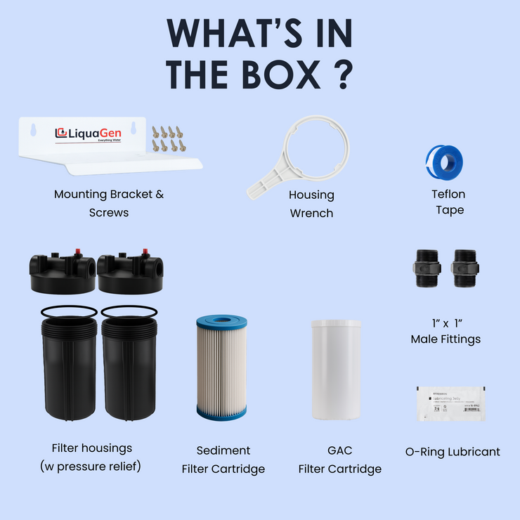 DUAL STAGE Whole House Filtration | Chlorine Removal