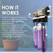 Commercial Hydroponics RO/DI System 600 GPD 2.5"x20" | 6 Stage Filtration