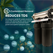 Commercial Hydroponics System 1000 GPD  4.5"x10" | 3 Stage Filtration