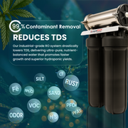 Commercial Hydroponics System 600GPD  4.5"x20" | 3 Stage Filtration