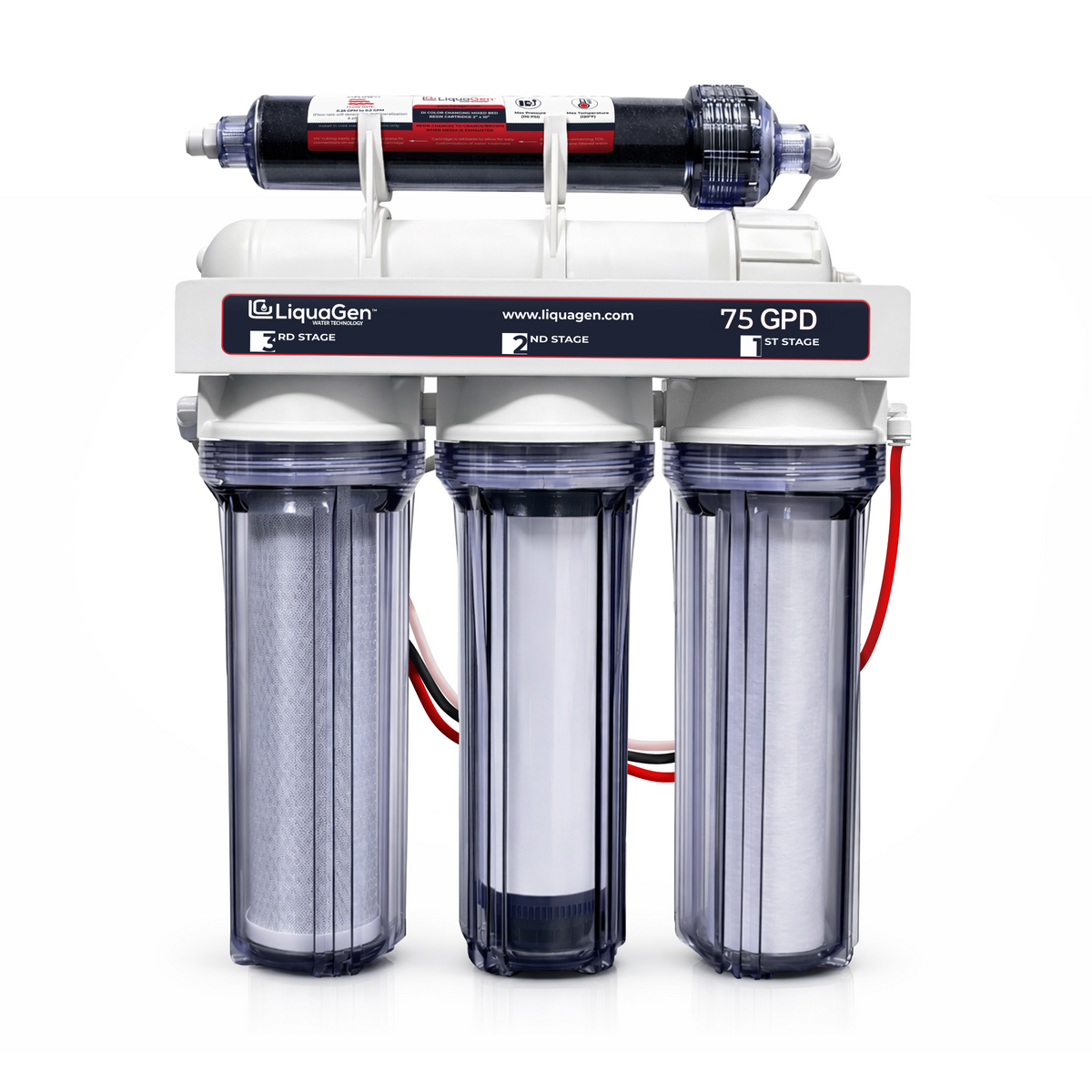 5 Stage RO/DI Water Filter System - 75 GPD (1-OT-75) | For Fish Tanks ...