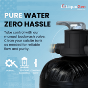 Manual Backwashing Calcite pH Neutralizer - LiquaGen Water