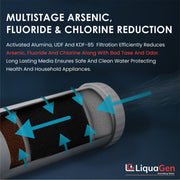 2.5" x 10" Activated Alumina + GAC + KDF55 Filter Cartridge (Arsenic/Fluoride/Chlorine Reduction)