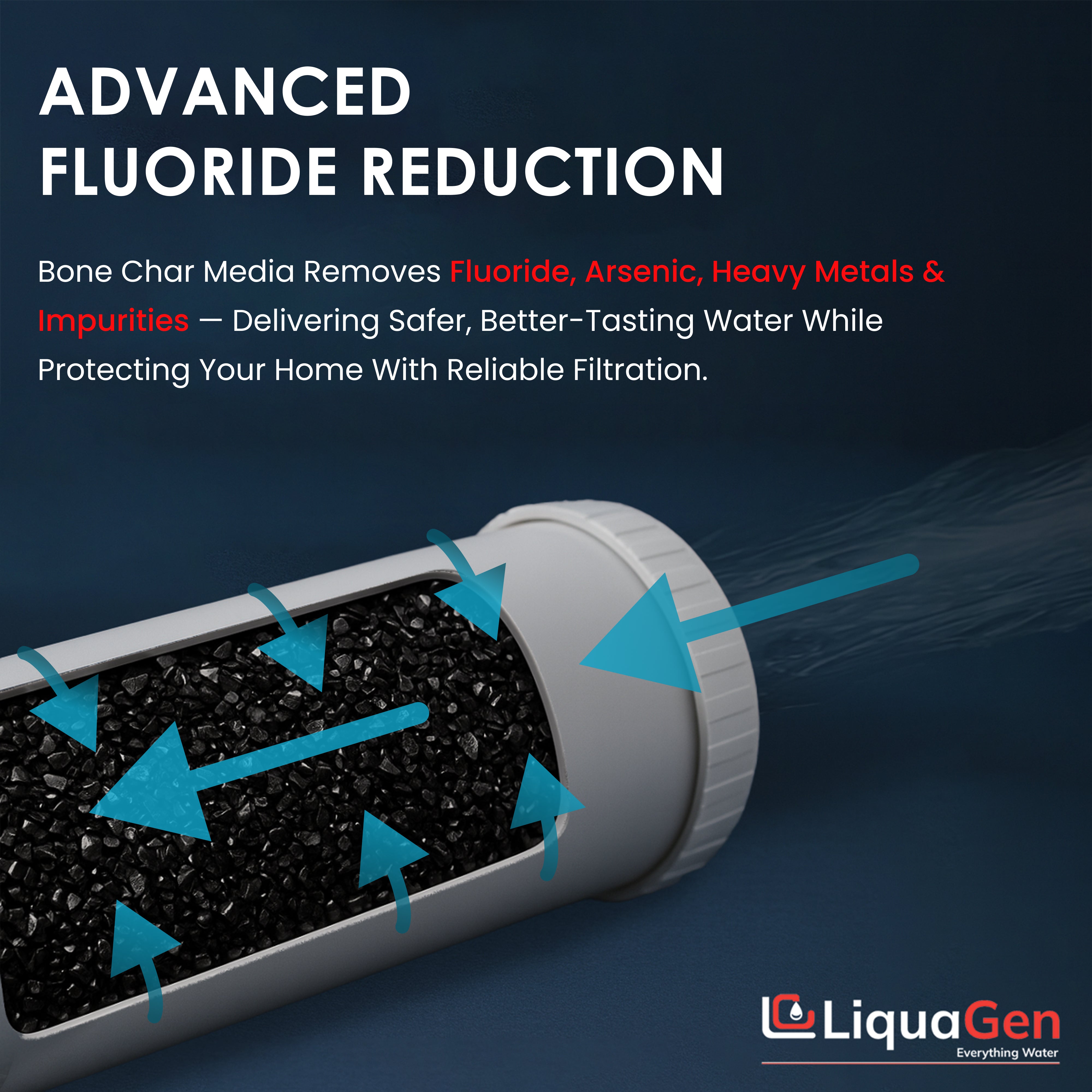 2.5" x 20" Bone Char Filter Cartridge (Flouride Reduction)