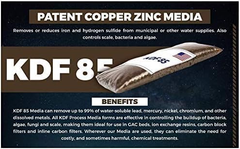 KDF 55 MediaGuard Add-On Filter – Whole House City Water Softener & Filtration Upgrade for Chlorine and Heavy Metal Removal - LiquaGen Water