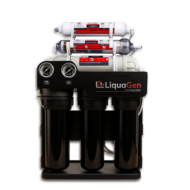 Light Commercial Grade Reverse Osmosis Water Filtration System 200 GPD | 6 Stage RO + Booster Pump