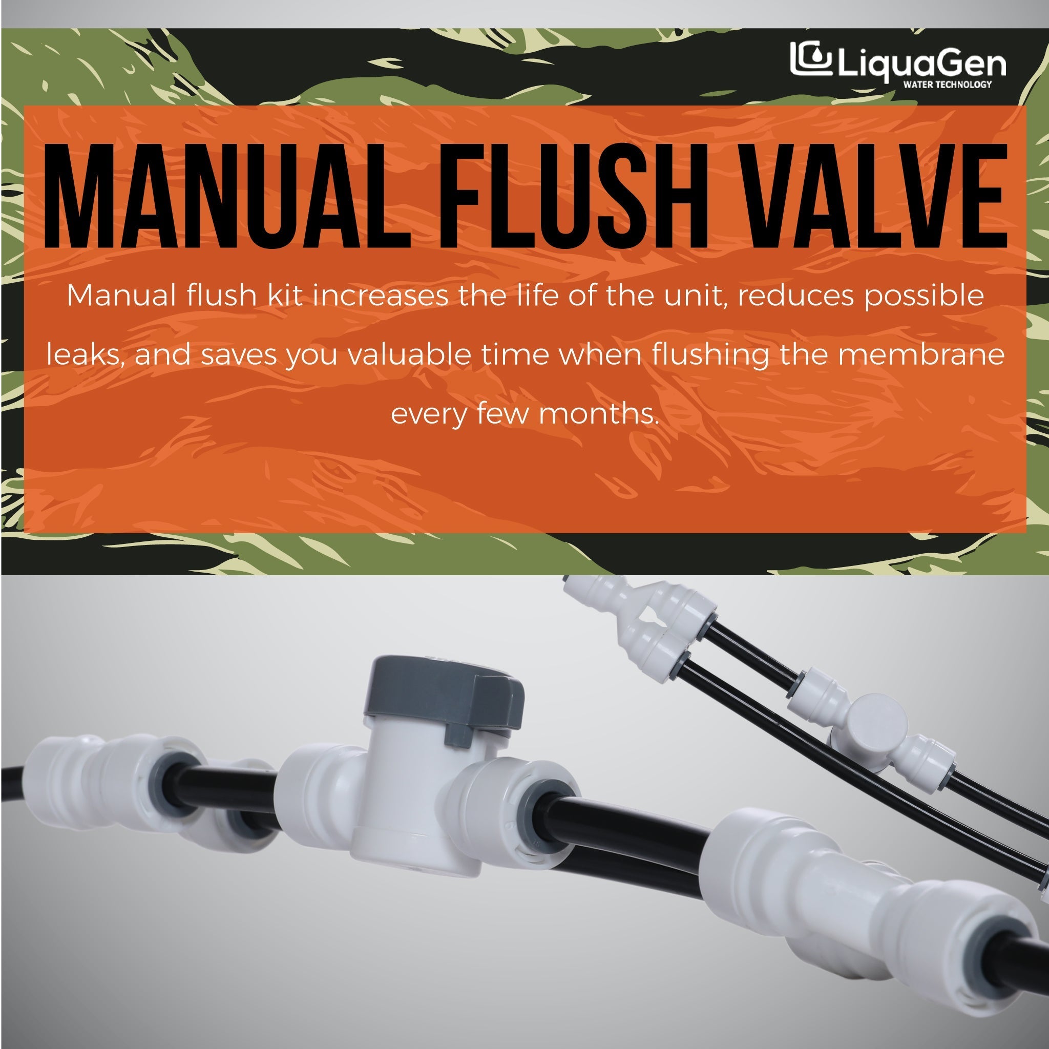 5 Stage RO/DI Water Filter System - 75 GPD (1-OT-75) - LiquaGen Water