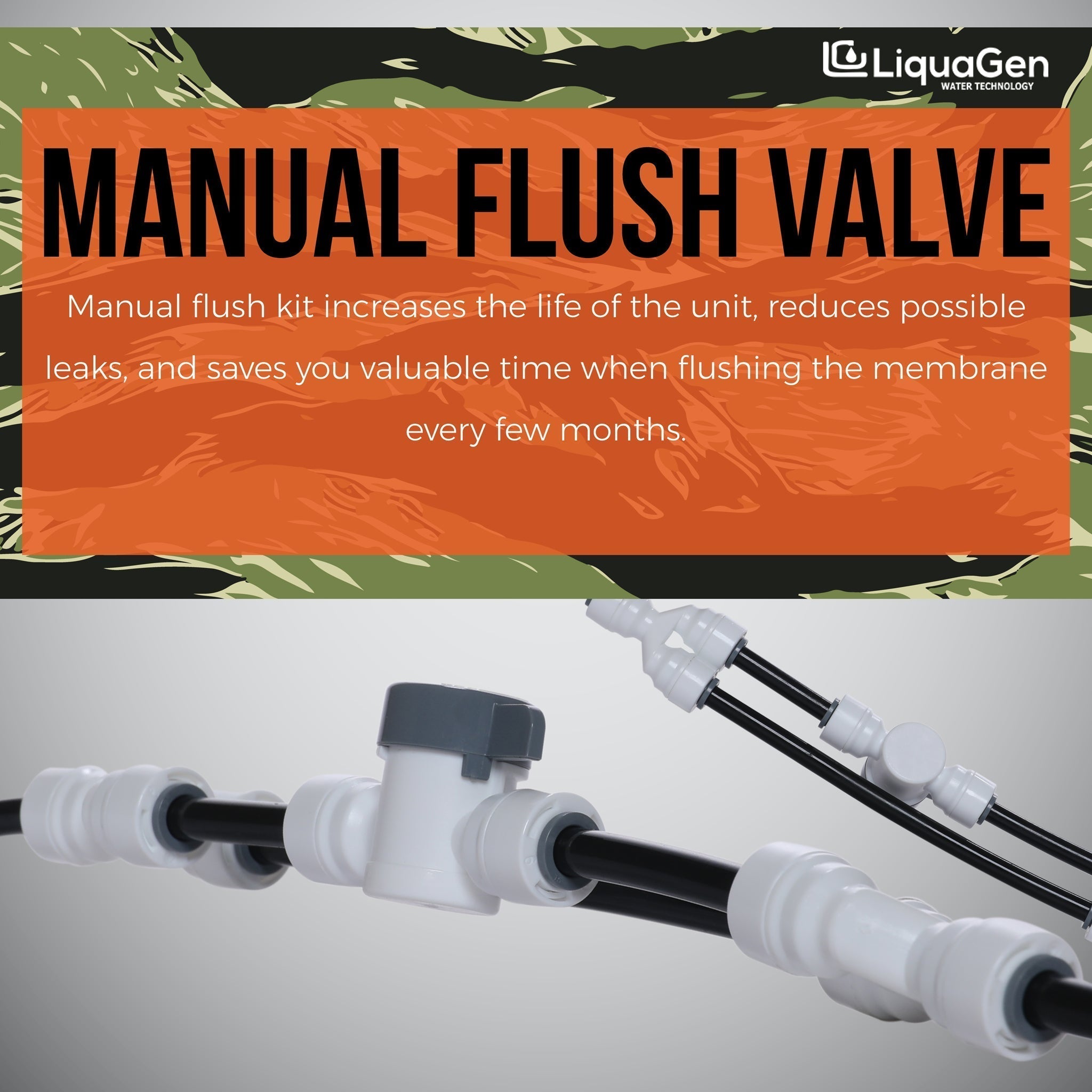 6 Stage Heavy Duty RO/DI Water Filter System - 150 GPD (2-OS-150) - LiquaGen Water